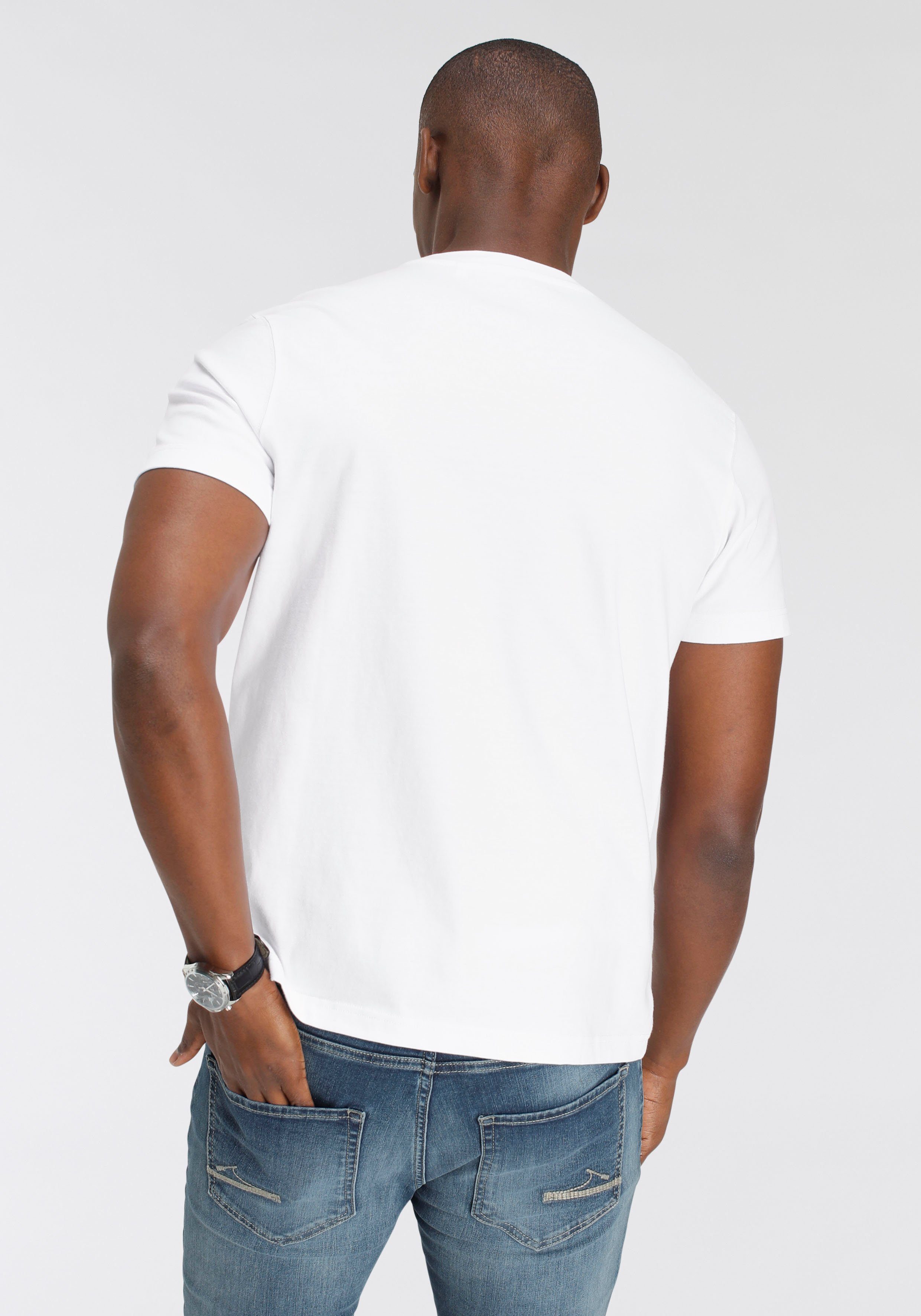 DELMAO T-Shirt Kurzarm, mit coolem Print, günstig online kaufen