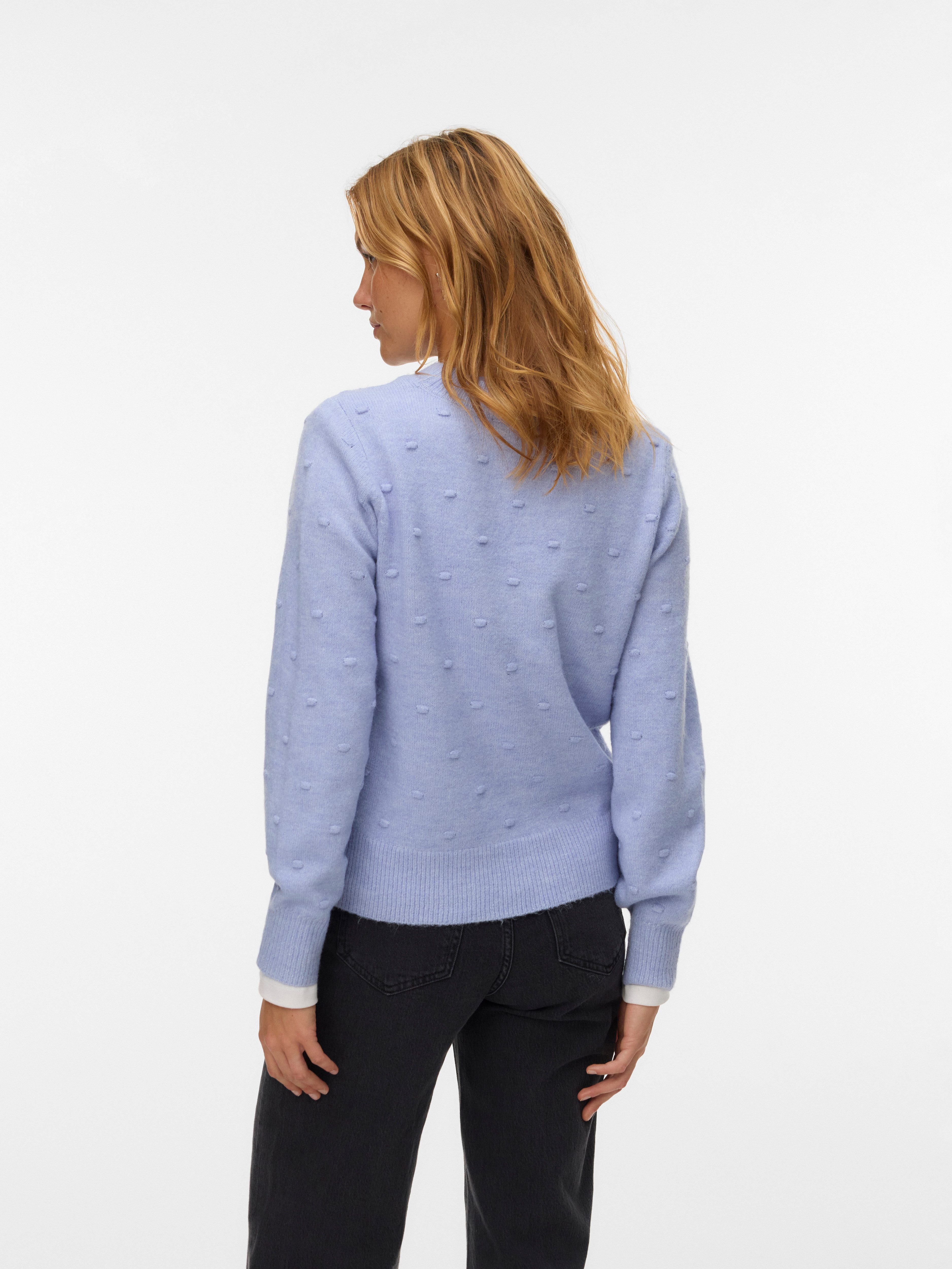 Vero Moda Rundhalspullover VMFRANCESCA LS O-NECK PULLOVER BOO