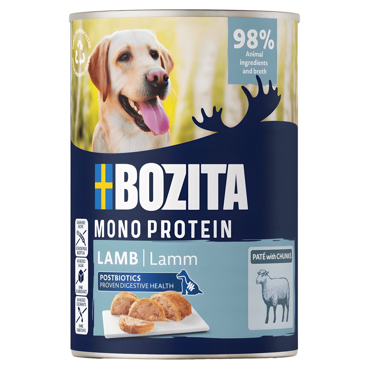 Bozita Pate Lamm 400 g - 6 Stück, für: Hund