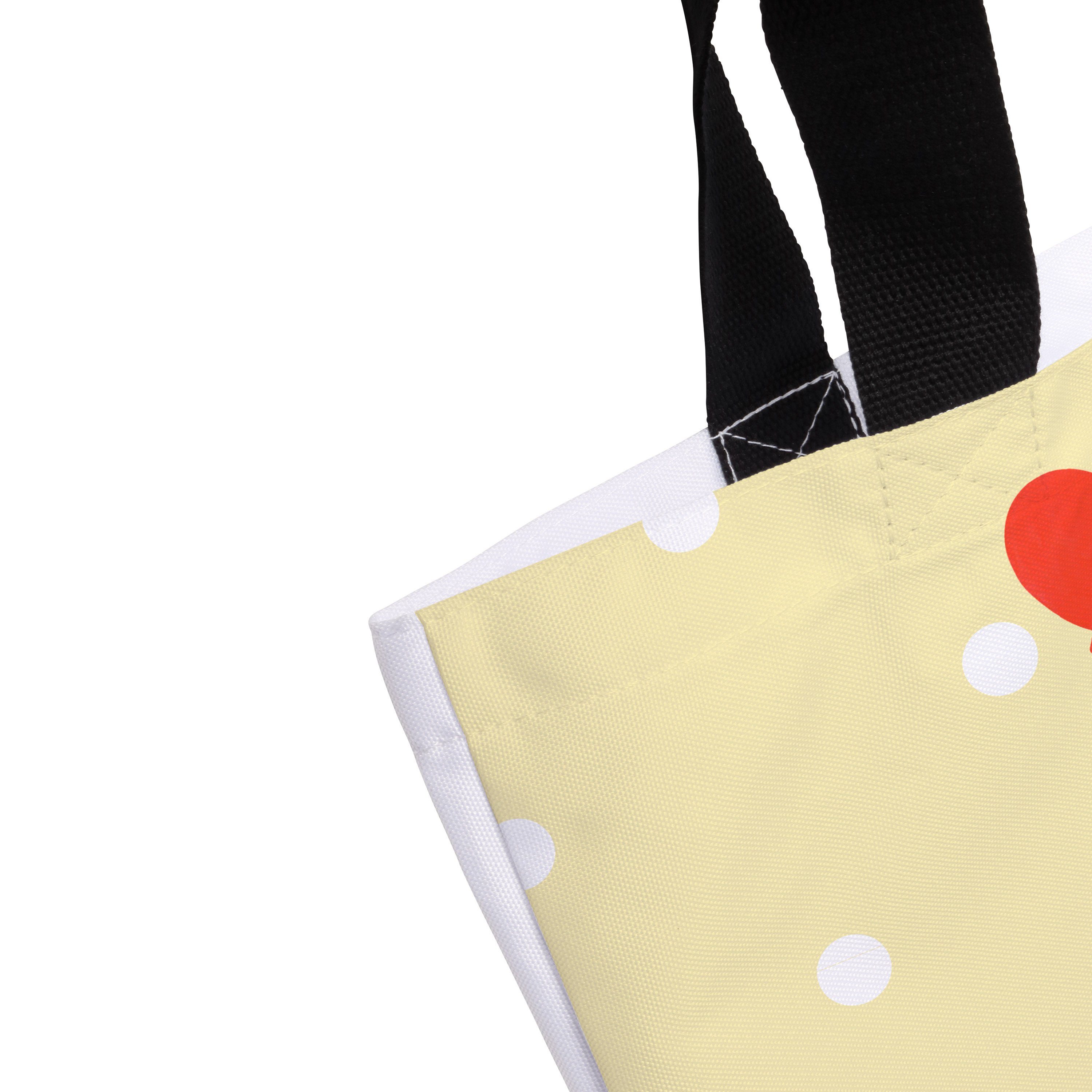 Mr. & Mrs. Panda Shopper Einkaufstasche, Tiere, - mit - Pastell Igel Gelb Geschenk, Luftballon (1-tlg)