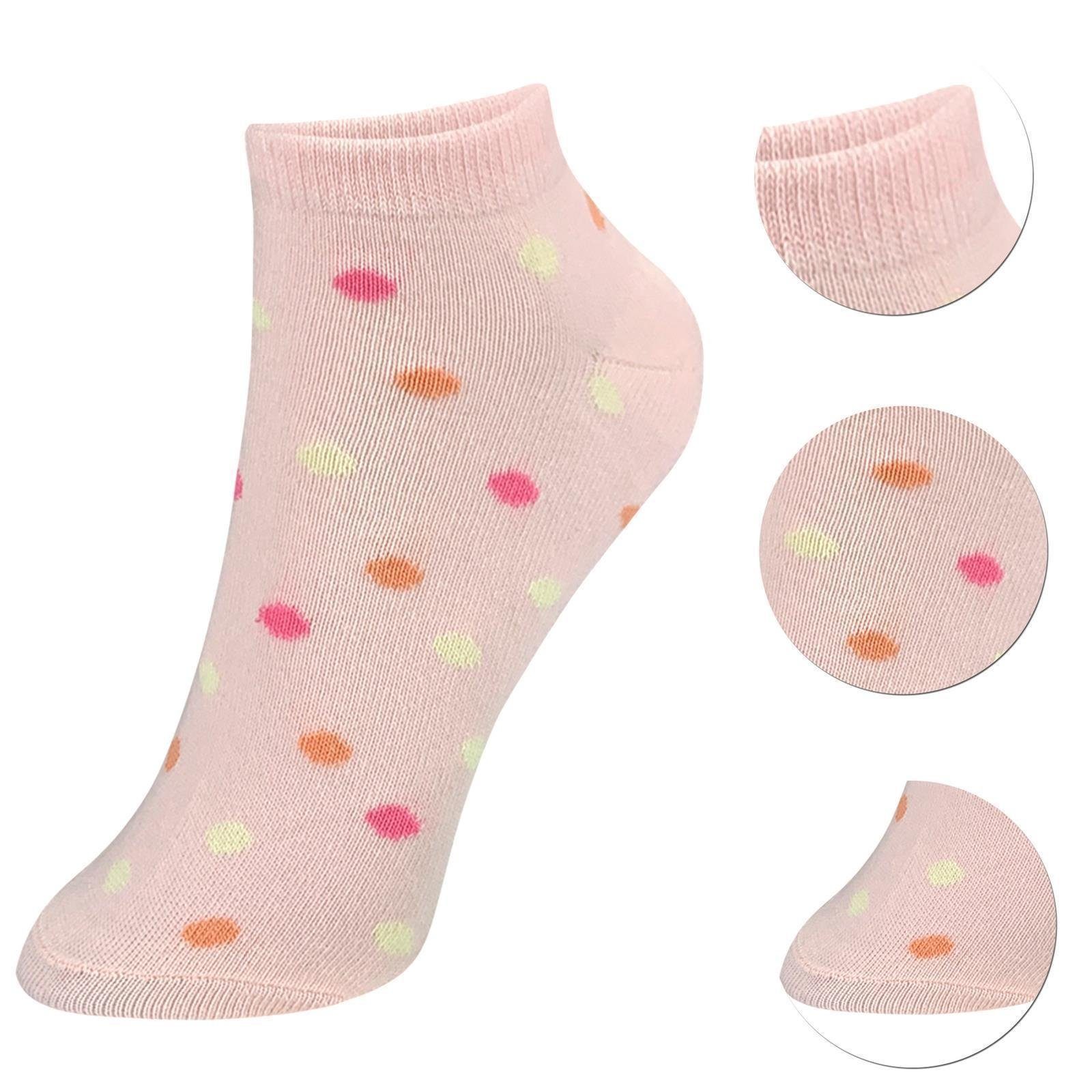 LOREZA Kurzsocken Socken 12-Paar 12 Modell Kindersocken Sneakersocken Paar (Paar, Mädchen 12-Paar) 5