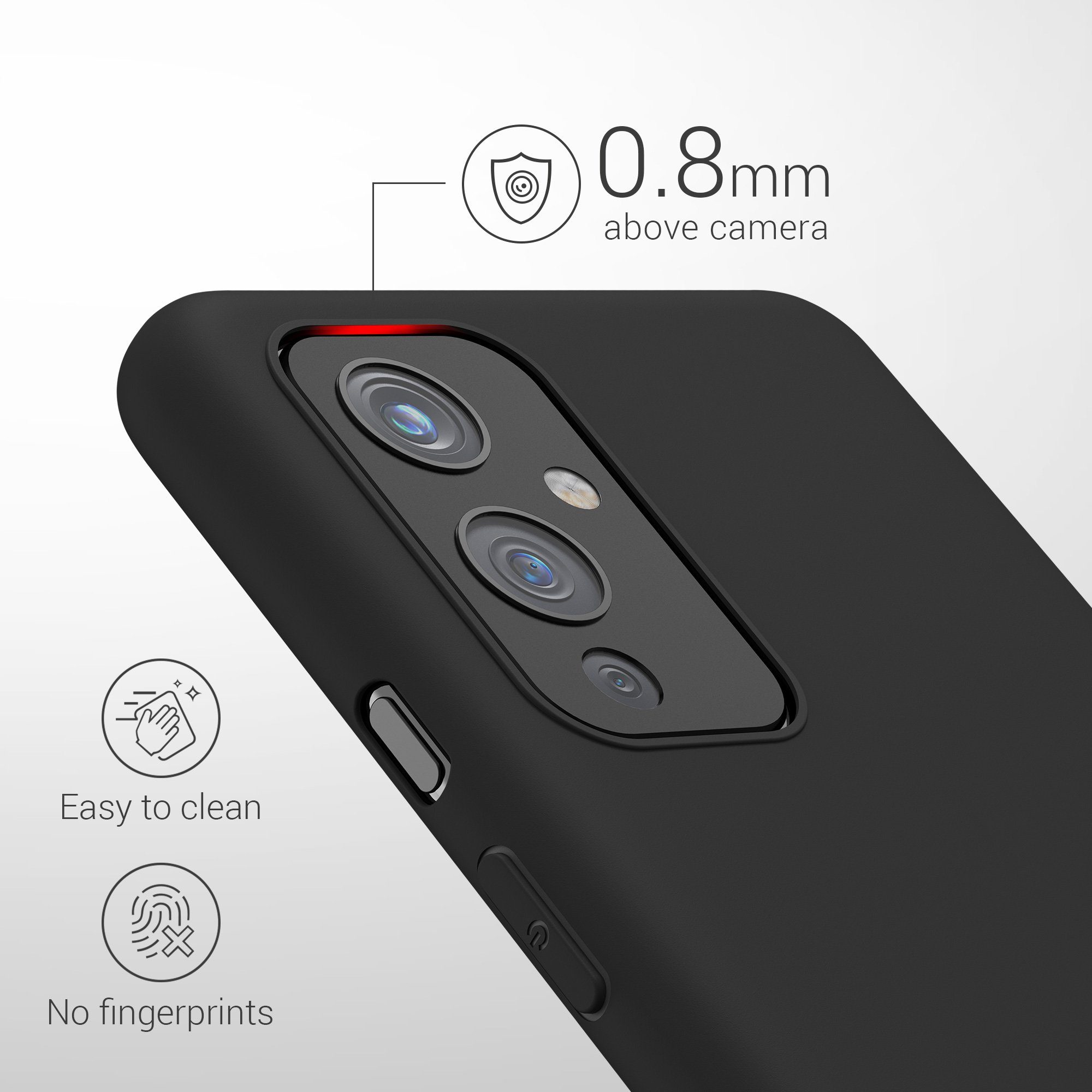 kwmobile Handyhülle Hülle für OnePlus 9 (EU/NA Version), Hülle Silikon - Soft Handyhülle - Handy Case Cover