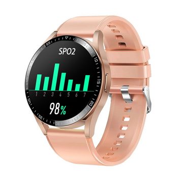 Denver SWC-372 Smartwatch (3,3 cm/1,3 Zoll, Proprietär), Herzfrequenzmessung, Blutdruck, Multisport, IP54