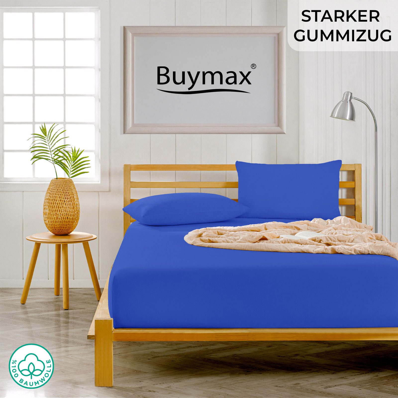 Buymax Spannbettlaken Topper, Spannbetttuch für Topper bis 12 cm Höhe, 100% günstig online kaufen