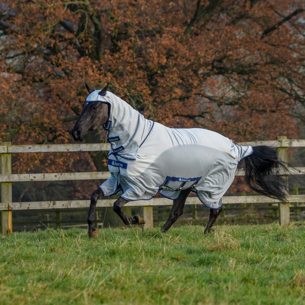 Bucas Pferde-Fliegendecke Bucas Sweet-itch X light - Silver
