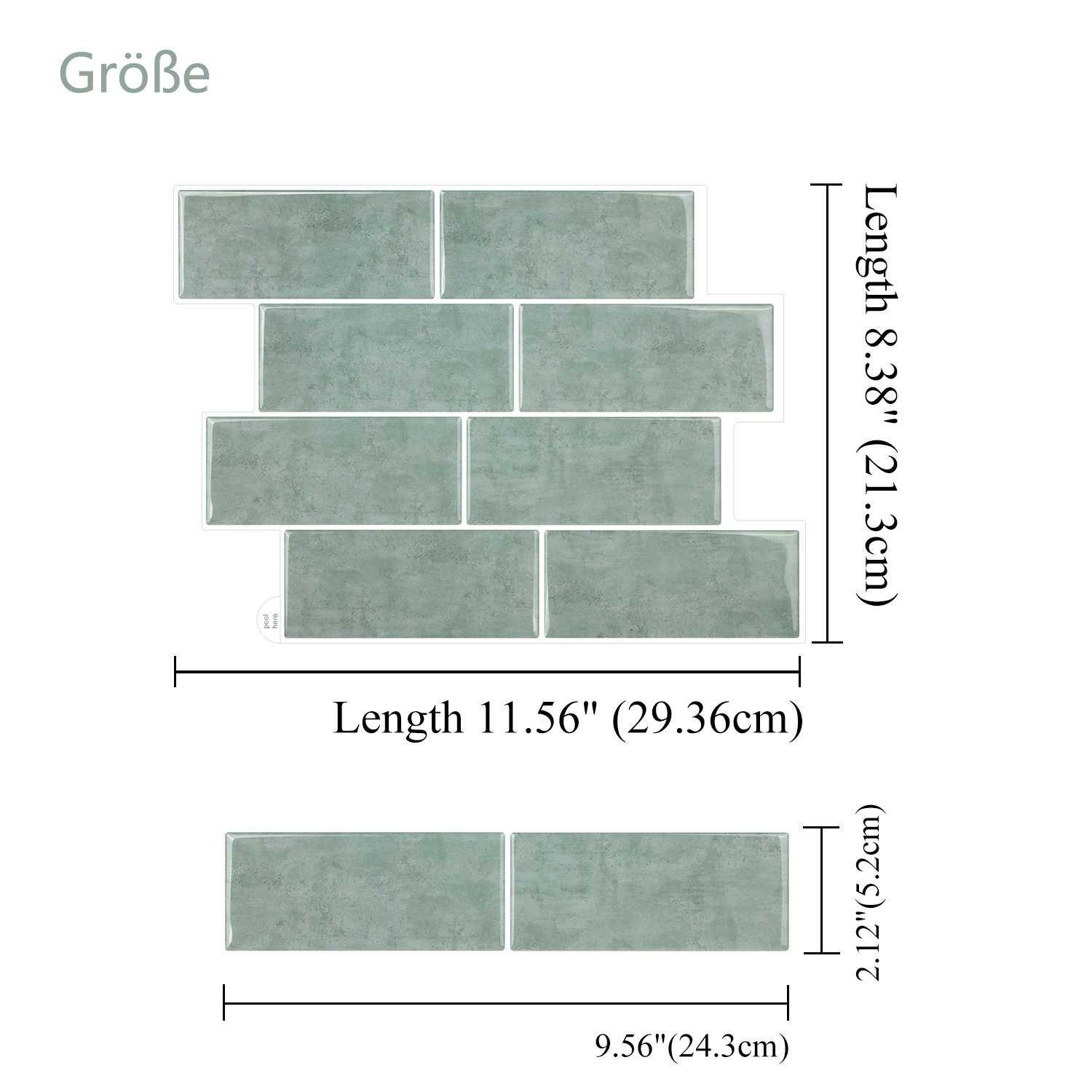 Coonoor Küchenrückwand selbstklebend Spritzschutz Küche 3d Wandpaneele 29.3 günstig online kaufen