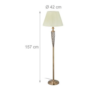 relaxdays Stehlampe Stehlampe antik