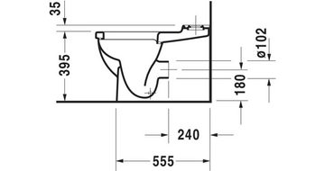 Duravit Bidet Stand-WC-Kombination STARCK 3 360x655mm Abgang Vario HygieneGlaze weiß