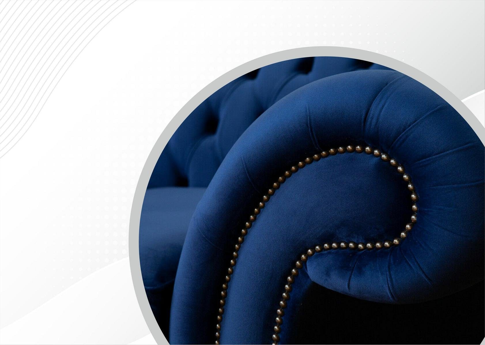 JVmoebel Chesterfield-Sofa, Sitzer Design 2 Couch Chesterfield cm 200 Sofa