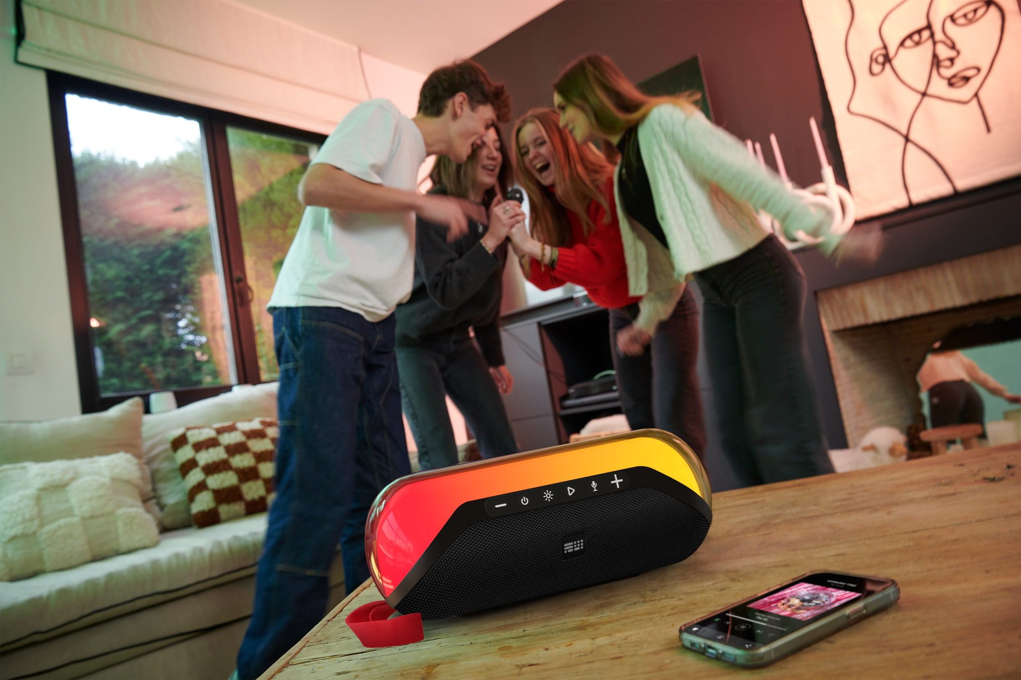 BigBen Bluetooth portabler Колонки Party Lite 2. Gen Licht AU389098 Portable-Lautsprecher
