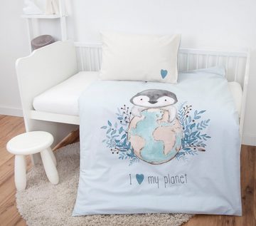 Babybettwäsche Pinguin, Baby Best, Renforcé, 2 teilig, mit liebevollem Motiv