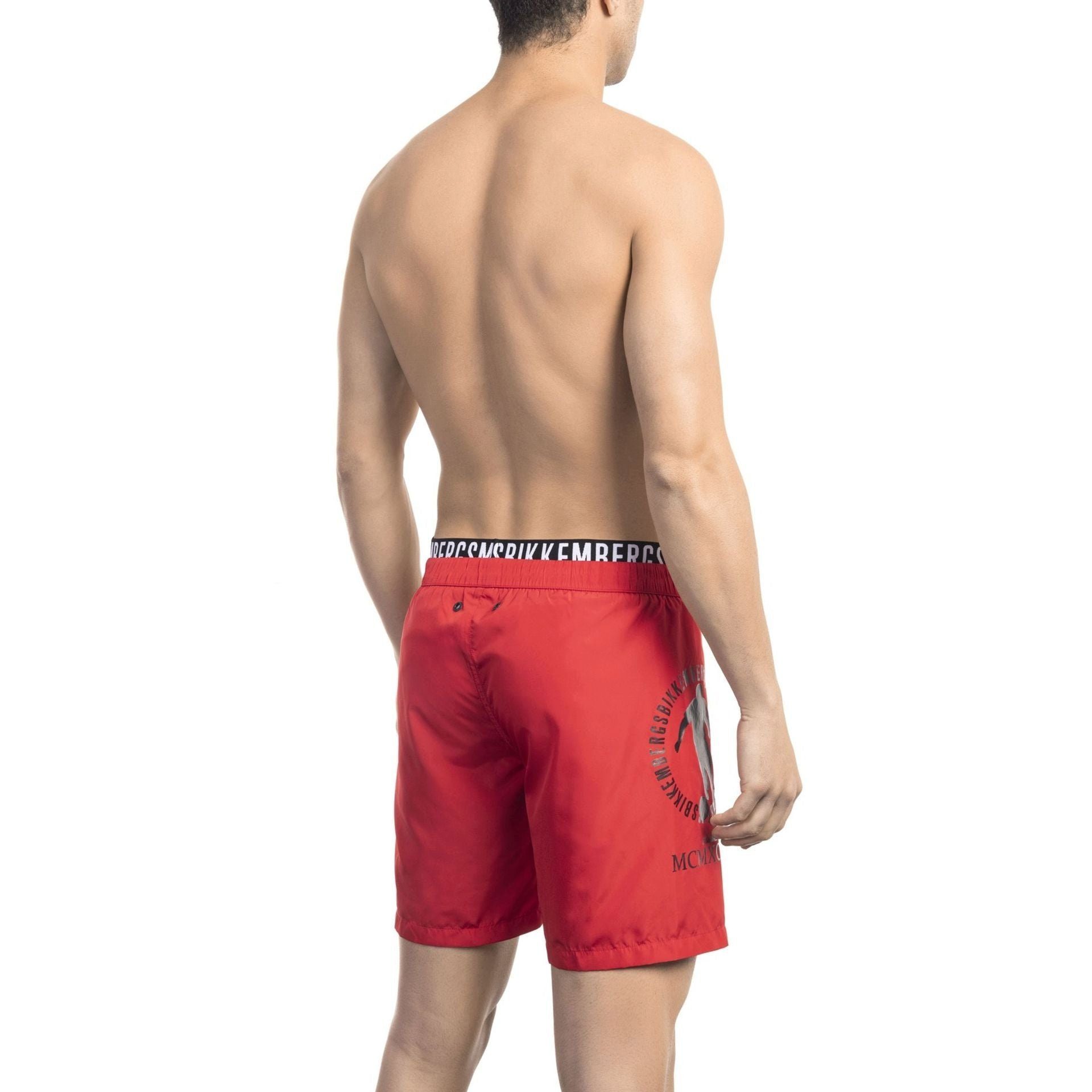 für Boxershorts, Bikkembergs Rot Sommerurlaub Must-Have Bikkembergs deinen Boxer-Badehose Beachwear, Herren