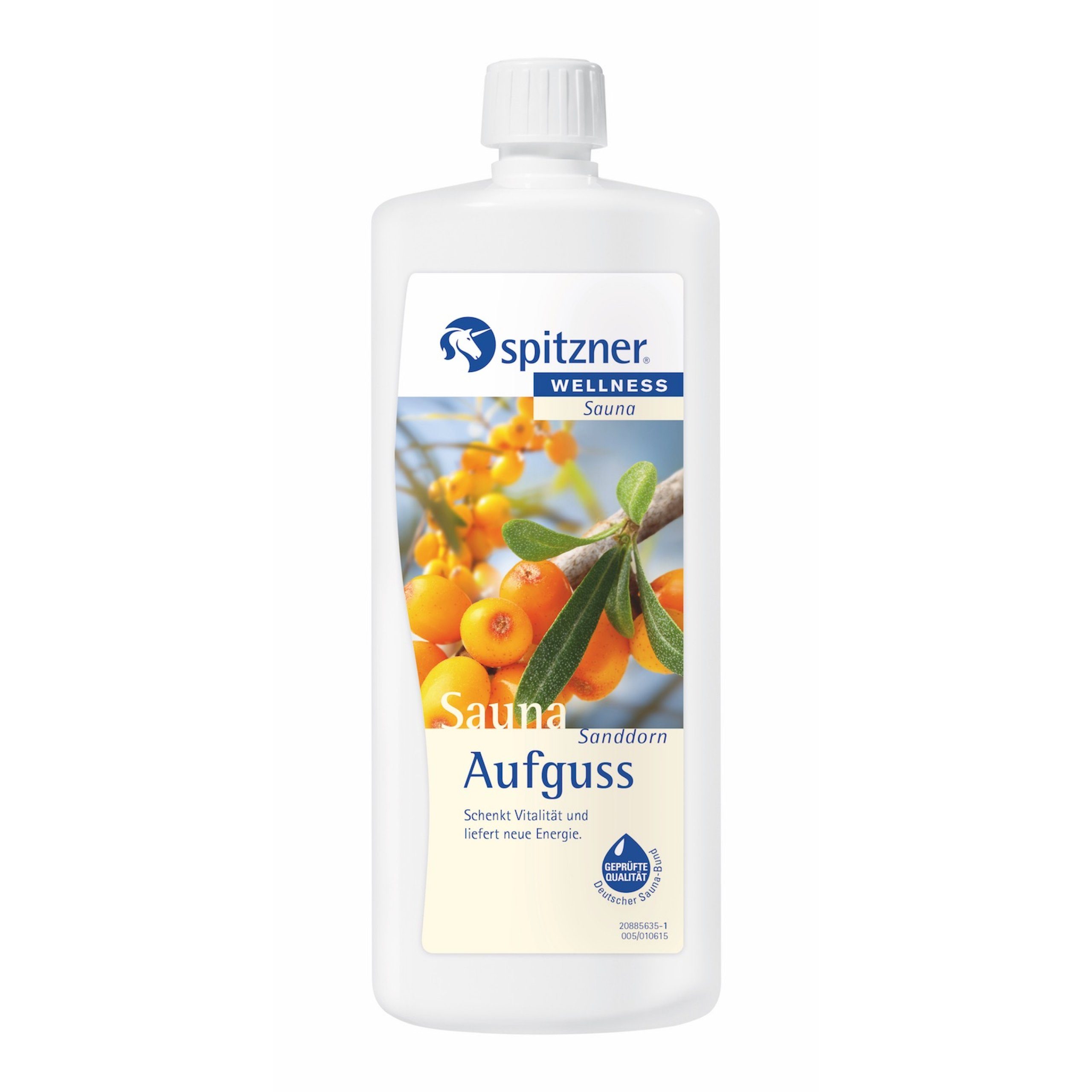 Spitzner Aufgusskonzentrat Spitzner Saunaaufguss Sanddorn 1 Liter (1000 ml) Wellness Konzentrat