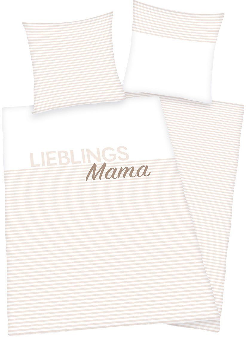 Herding Young Collection Wendebettwäsche Lieblingsmama, Renforcé, 2 teilig