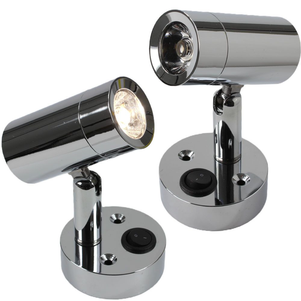 Frilight LED Leselampe LED SMD Leselampe warmweiß + Schalter Wohnwagen Wohnmobil Caravan