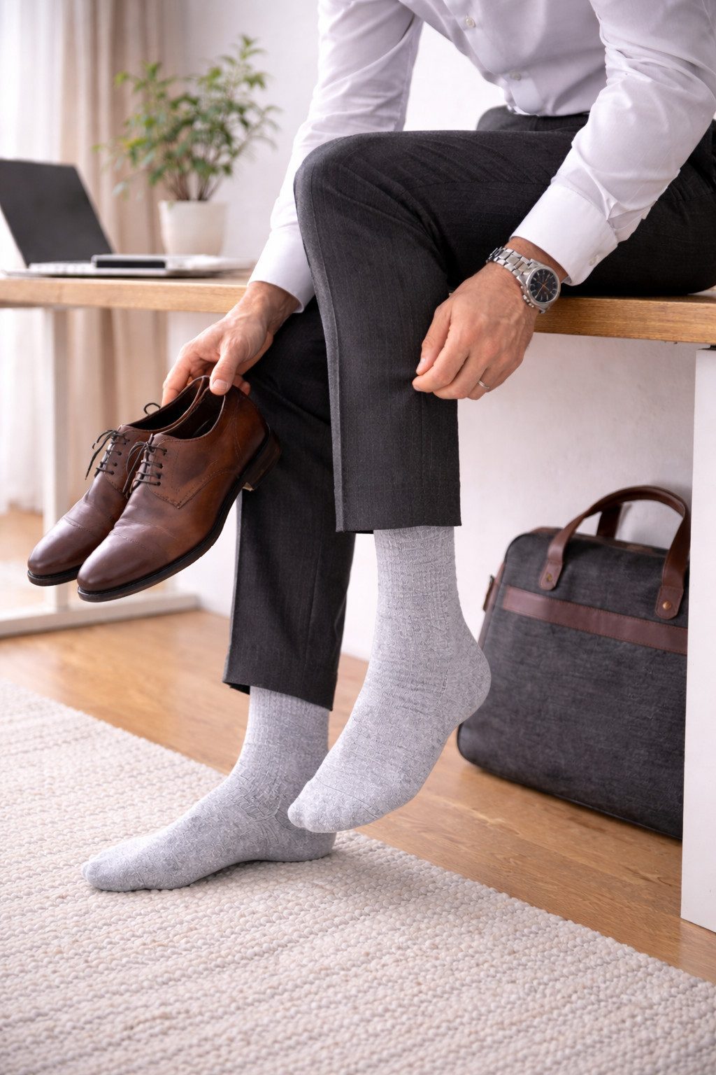 NERS Basicsocken 6 Paar Socken aus Bambus Damen & Herren, ohne Naht, Komfortbund (6-Paar) Premium Bambussocken Atmungsaktiv, & Weich, Geschenkbox
