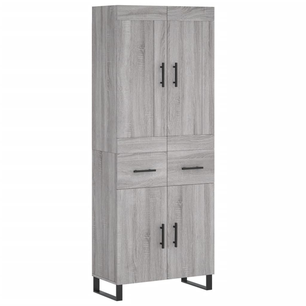 vidaXL Highboard Highboard Grau Sonoma 69,5x34x180 günstig online kaufen