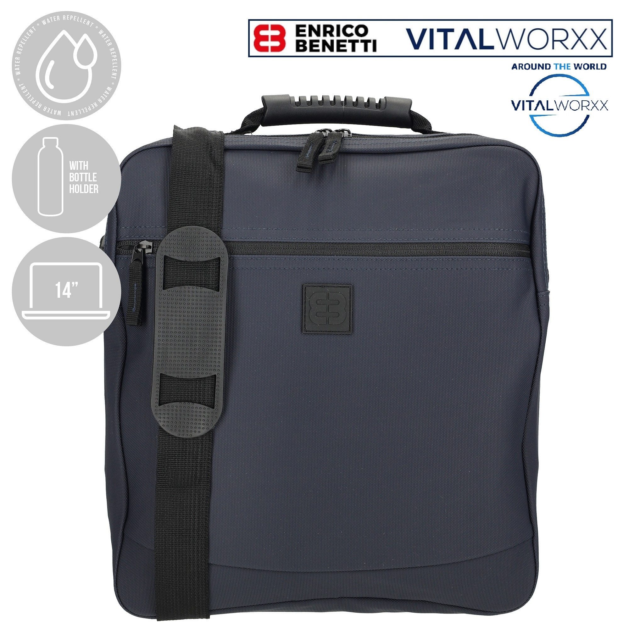 Enrico Benetti Flugumhänger WELLS Umhängetasche - geeignet für Laptops bis 14 Zoll