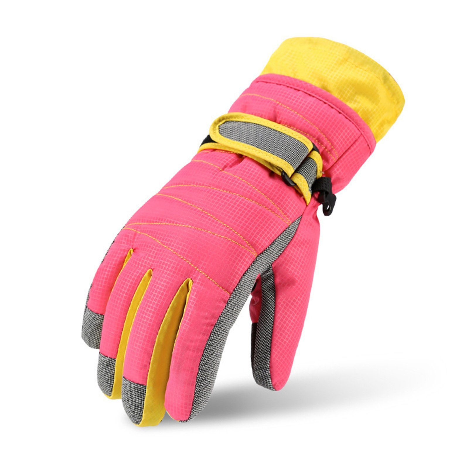 Winter Wasserdichte Blusmart Handschuhe Radfahren Winddichte Unisex Skihandschuhe yellow Tech