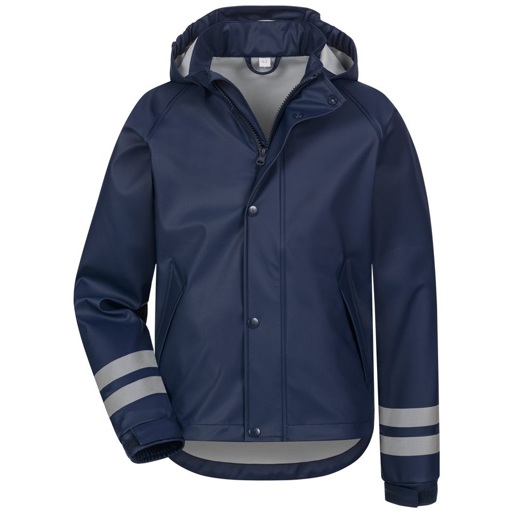 Craftland Regenjacke Kinder Jacke Regenbekleidung wind und wasserdicht geschweißte Reflexstreifen, dadurch keine zusätzlichen Nähte – Bild 2 von 3