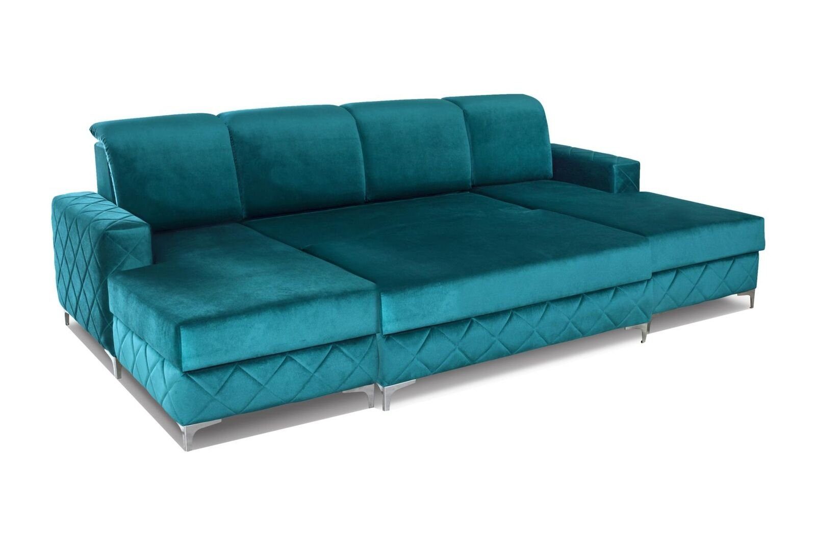 Luxus Ecksofa, Ecksofa Modern Möbel Sitz Wohnlandschaft Sofa U-form JVmoebel Couch Relax