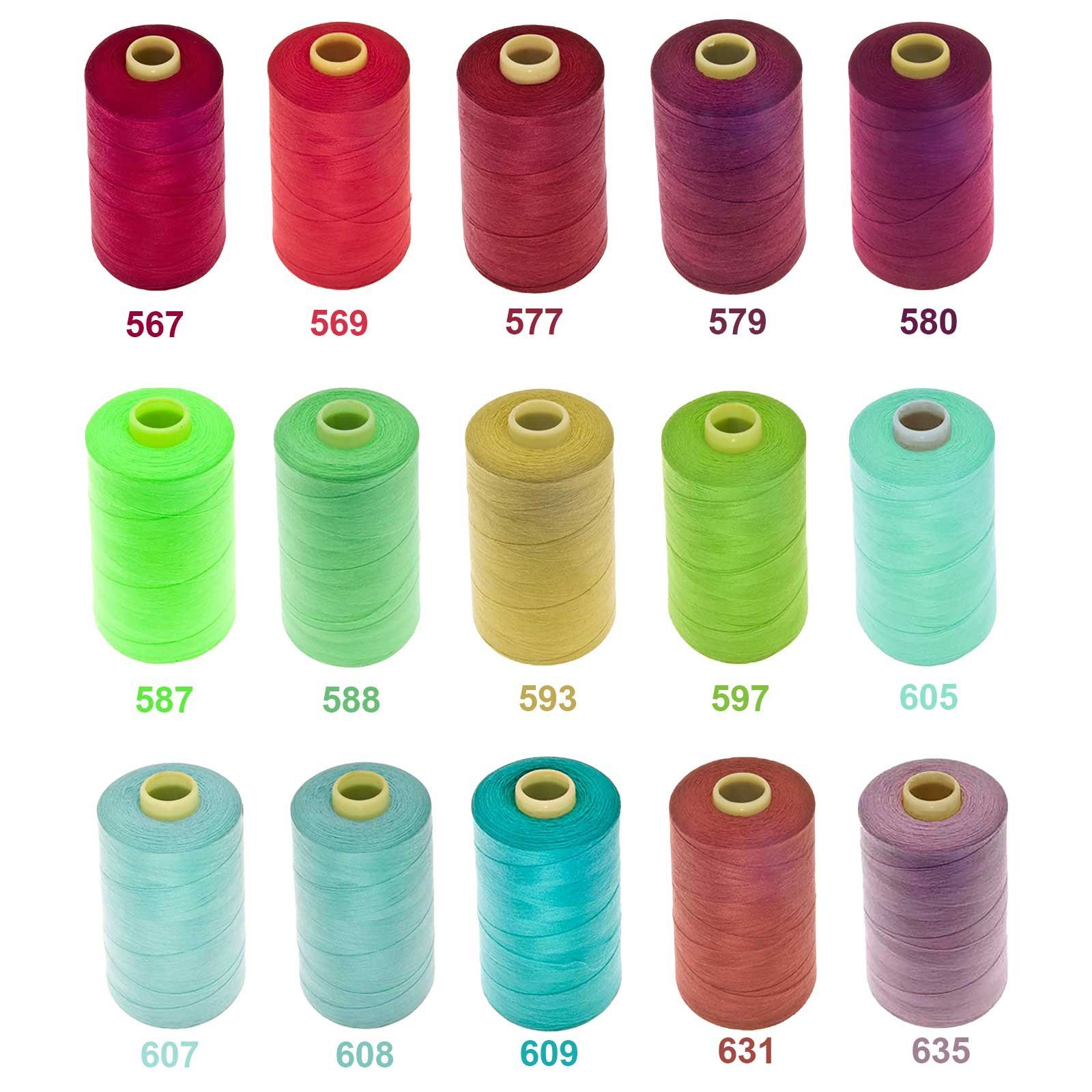 maDDma 1 Spule Nähgarn Polyester 40/2 120er 1000m Nähgarn, 1000 m, A728 grau – Bild 5 von 5