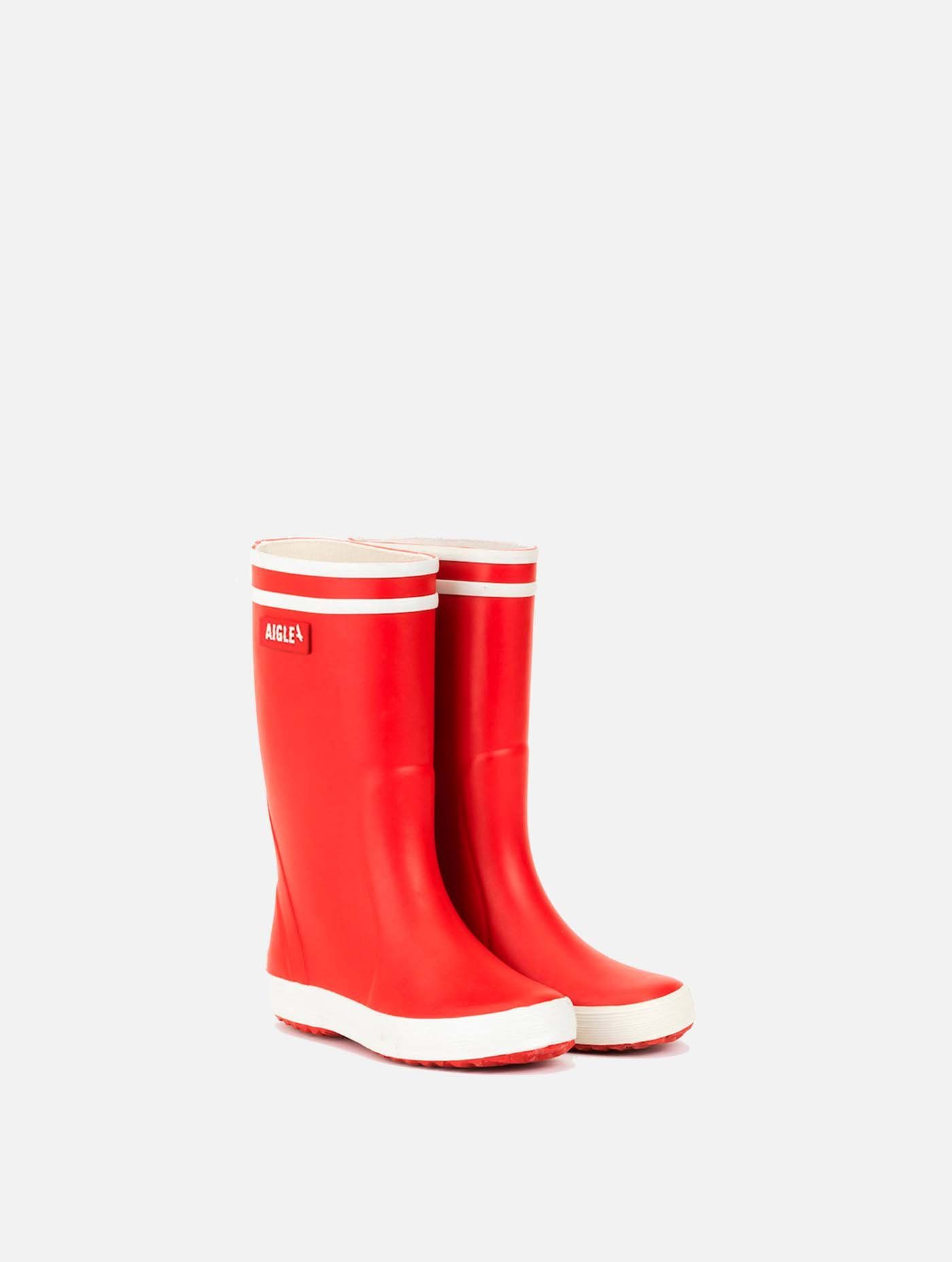 Aigle Regenstiefel Lolly-Pop 2 rot/weiß Gummistiefel günstig online kaufen
