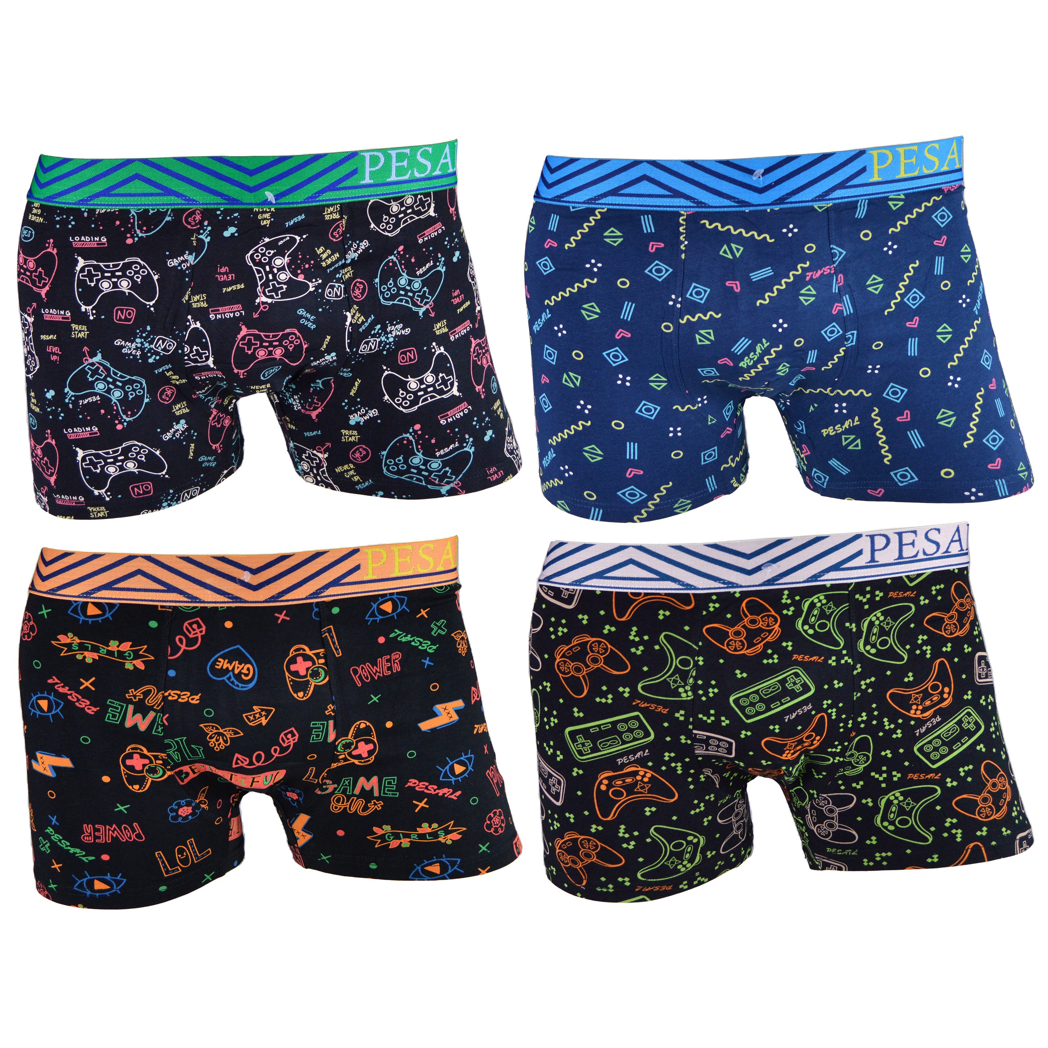 Socked Boxershorts bunte Unterhosen (4-St) Retroshorts, Baumwolle günstig online kaufen
