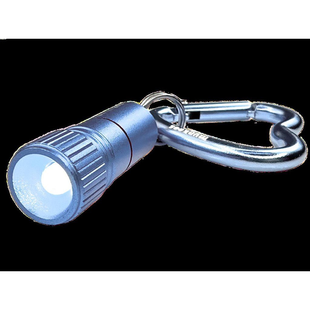 Munkees Taschenlampe Mini LED-Leuchte mit Herz-Karabiner, blau (Einzelartikel, 1-St), kompakt, leicht, Karabiner