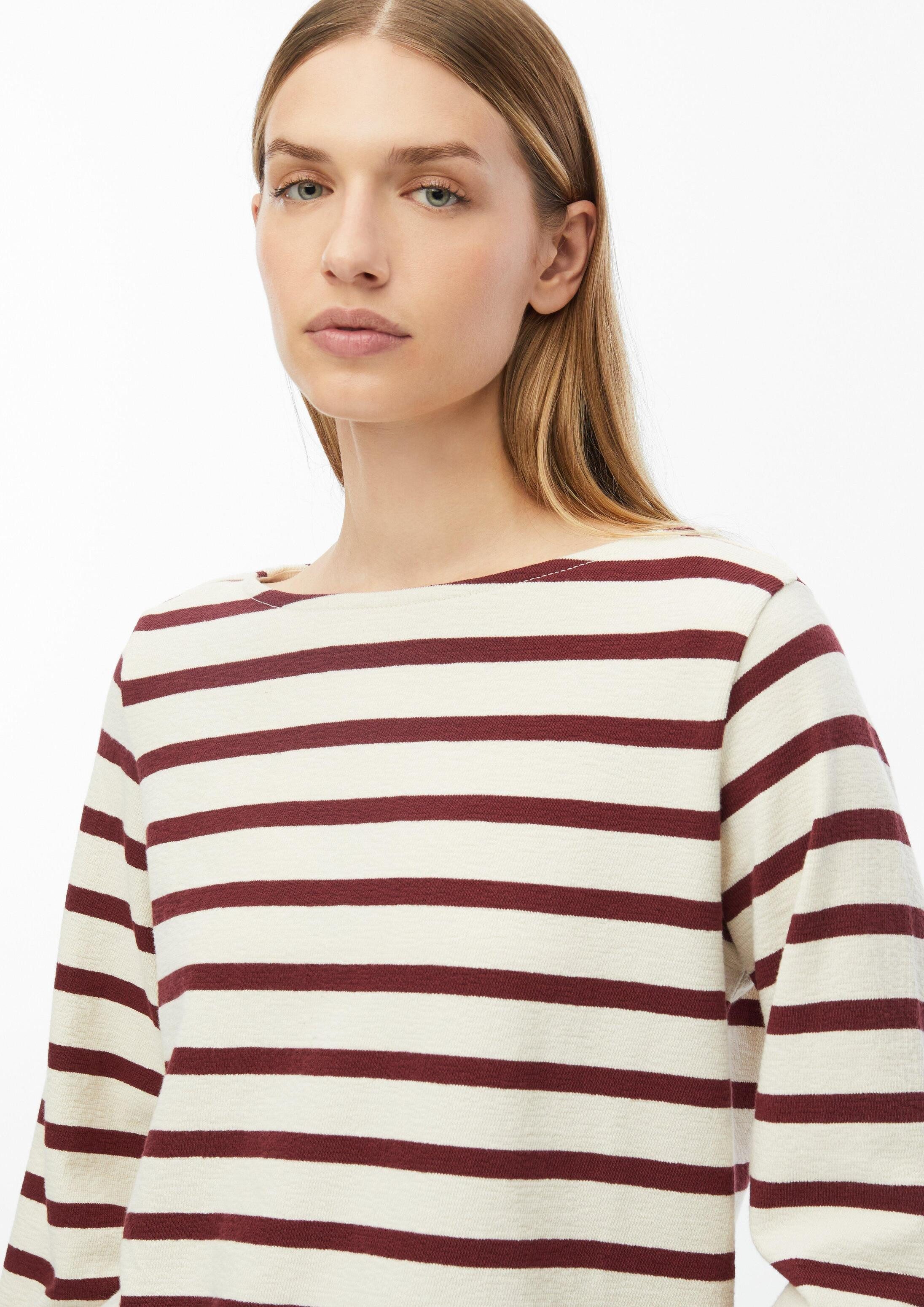 s.Oliver Sweatshirt Sweatshirt Leichtes Sweatshirt mit Streifen – Bild 4 von 5