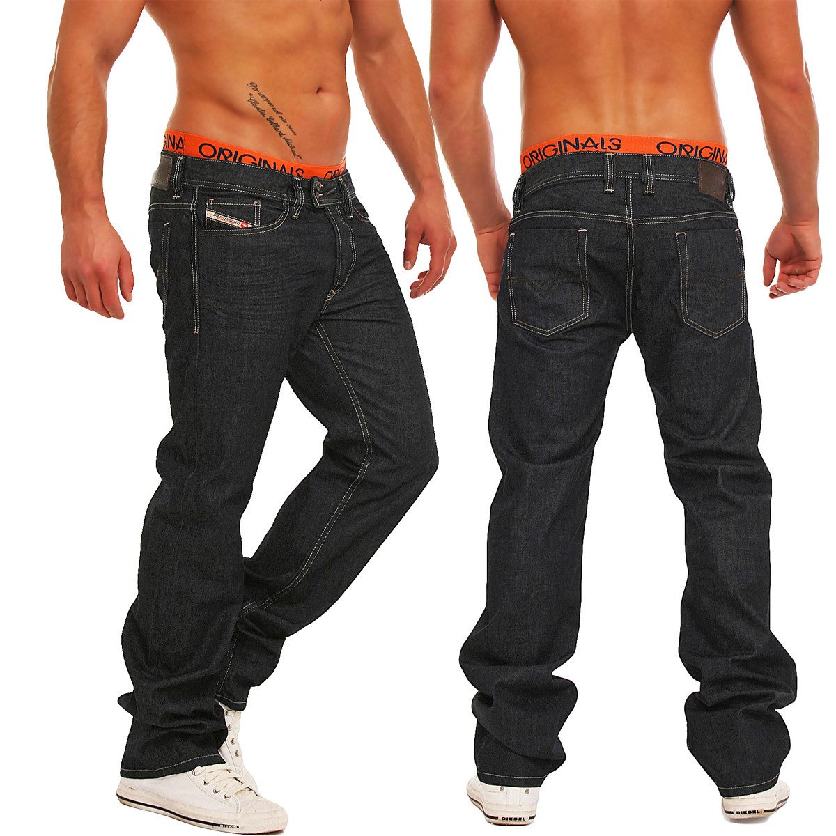 Diesel Regular-fit-Jeans Diesel Herren Viker-R-Box 0088Z günstig online kaufen