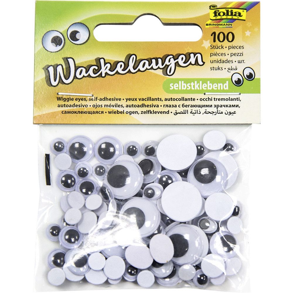 Folia Kreativset Wackelaugen - 100 Stück