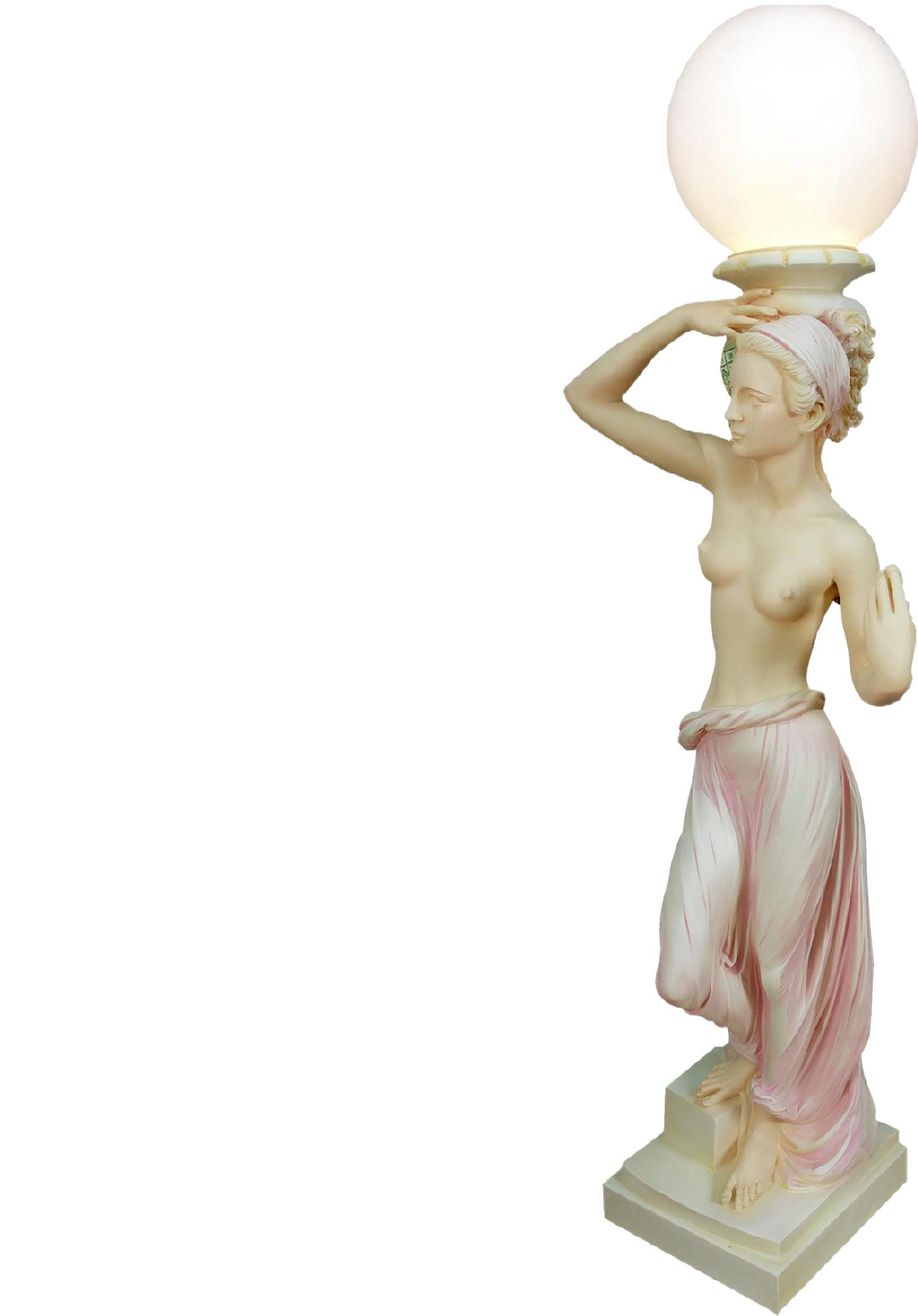 Xlmoebel Stehlampe Antike Stehlampe mit Bauchtänzerin-Figur in eleganter Ausführung, Hergestellt in Europa