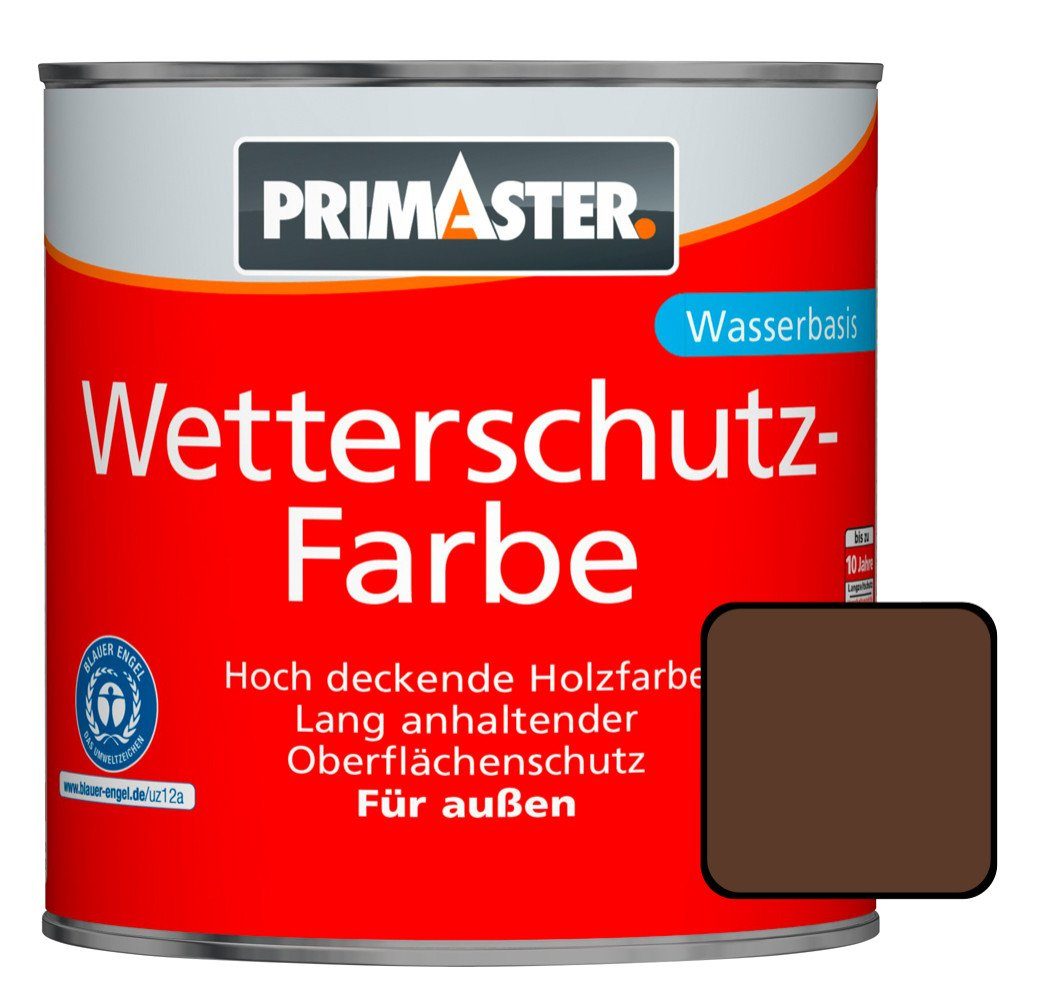 750 dunkelbraun Primaster Primaster ml Holzschutzlasur Wetterschutzfarbe