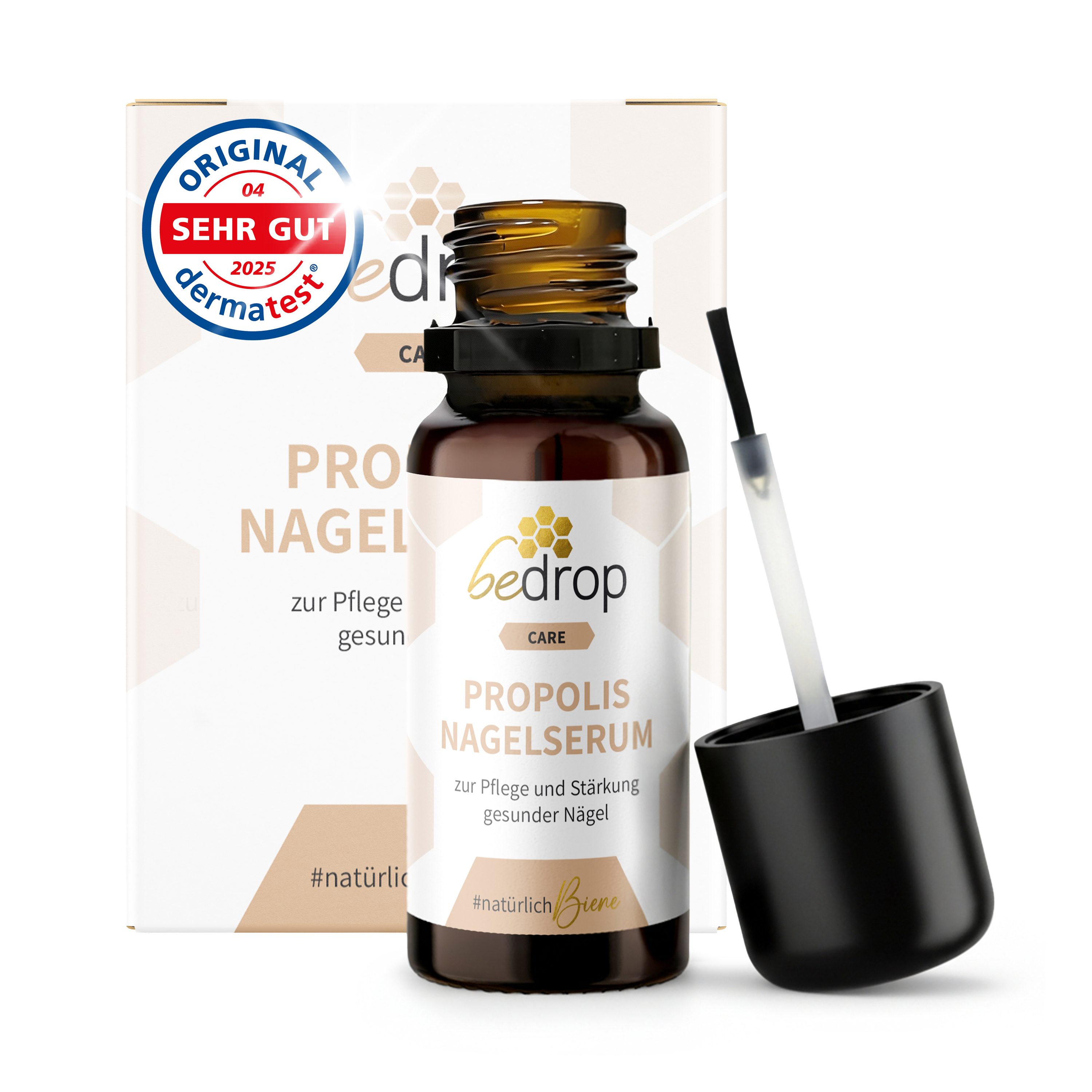 bedrop Nagelpflegeserum Nagelpflege mit hochdosiertem Propolis & 4 ätherischen Ölen, Zur Unterstützung bei Nagelpilz und Nagelpflege