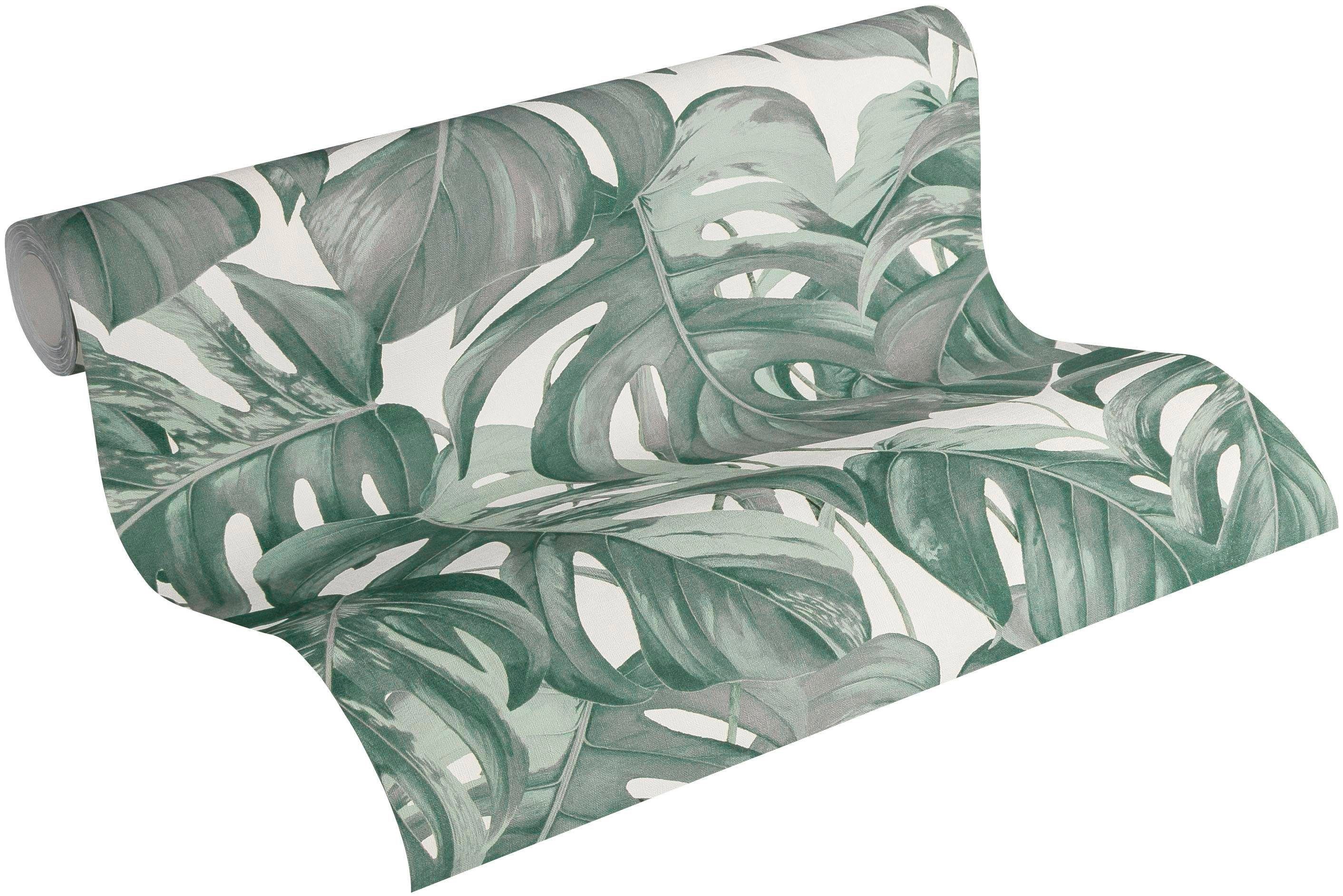 Vliestapete A.S. METROPOLIS Again, Création grün/weiß Designer botanisch, LIVING Dream BY tropisch, Modern Tapete MICHALSKY