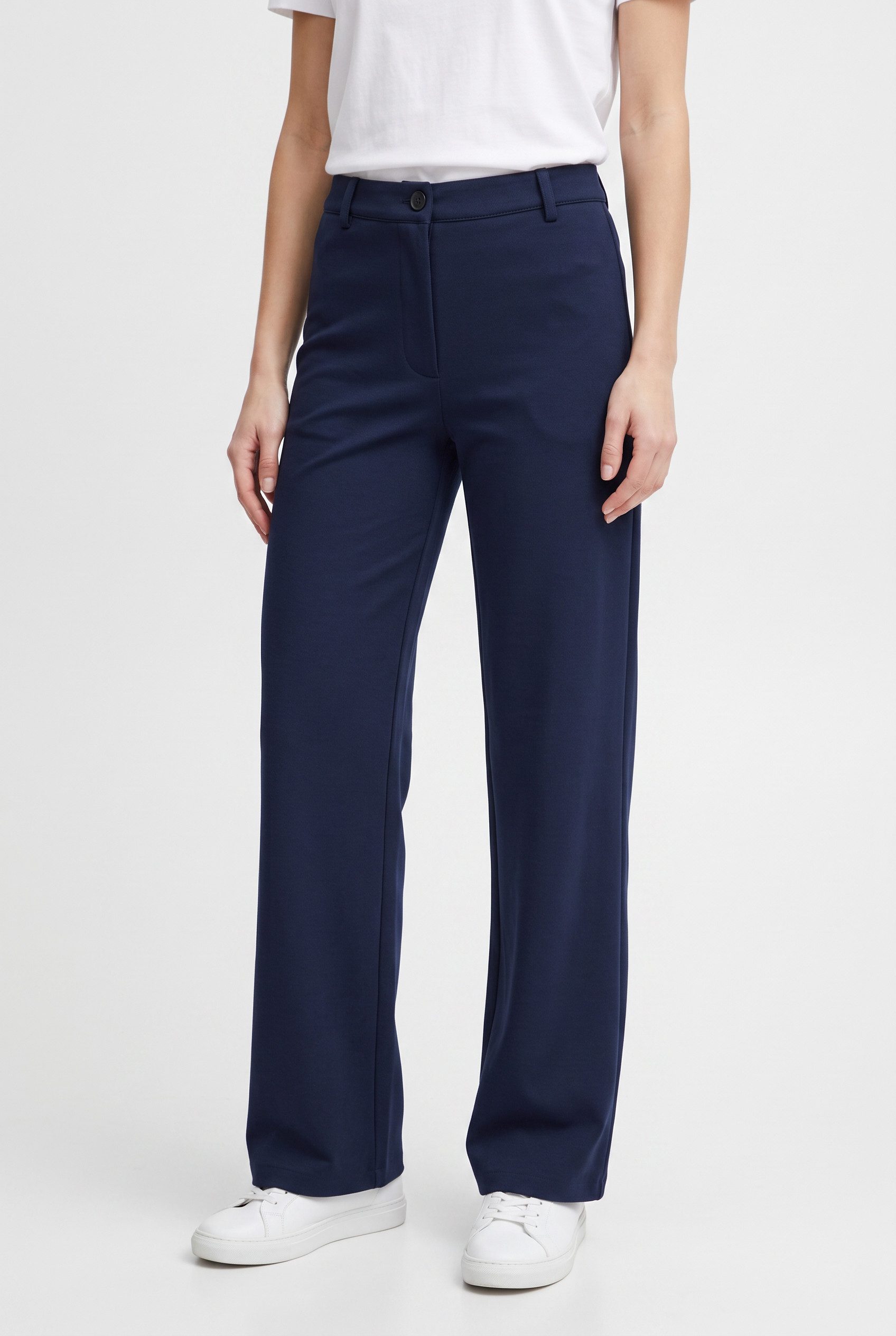 FREEQUENT Stoffhose FQNANNI-PANTS Sommerhose mit Seiten-und Gesäßtaschen