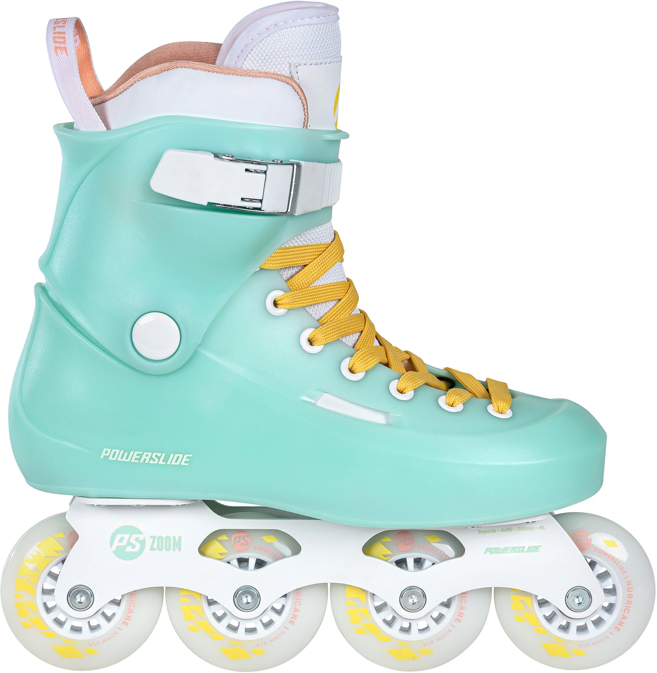 Sport Skateausrüstung Powerslide Inlineskates Zoom Baby Blue 80