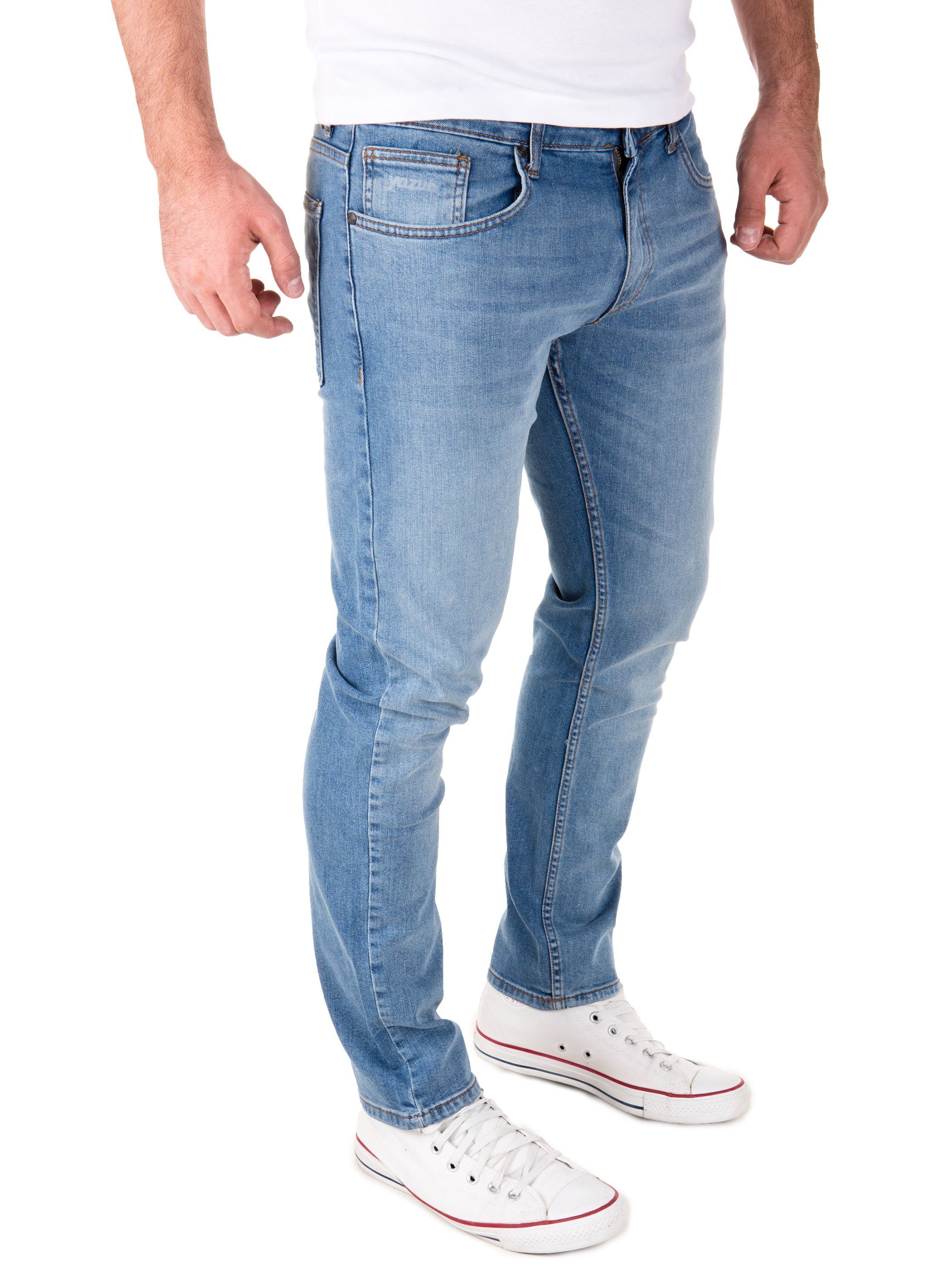 Yazubi Slim-fit-Jeans Akon Herren Jeans modernen Slim Fit Jeanshose mit Str günstig online kaufen