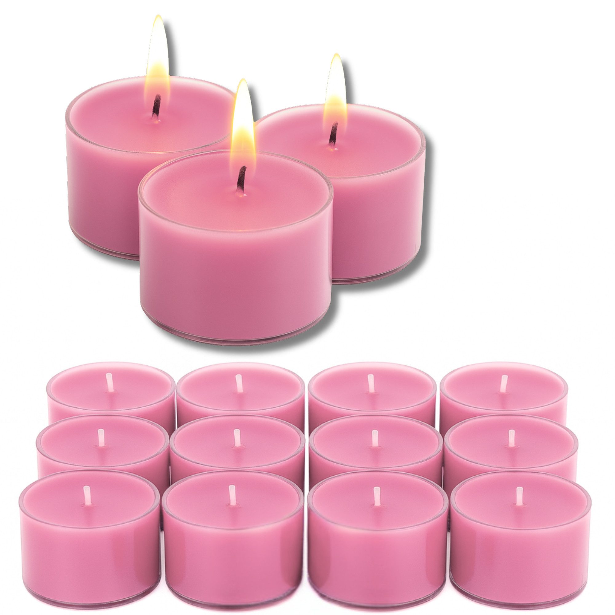 Candelo Teelicht Candelo 12er Set XXL Duft Kerzen - Duftteelichter Wildkirs günstig online kaufen