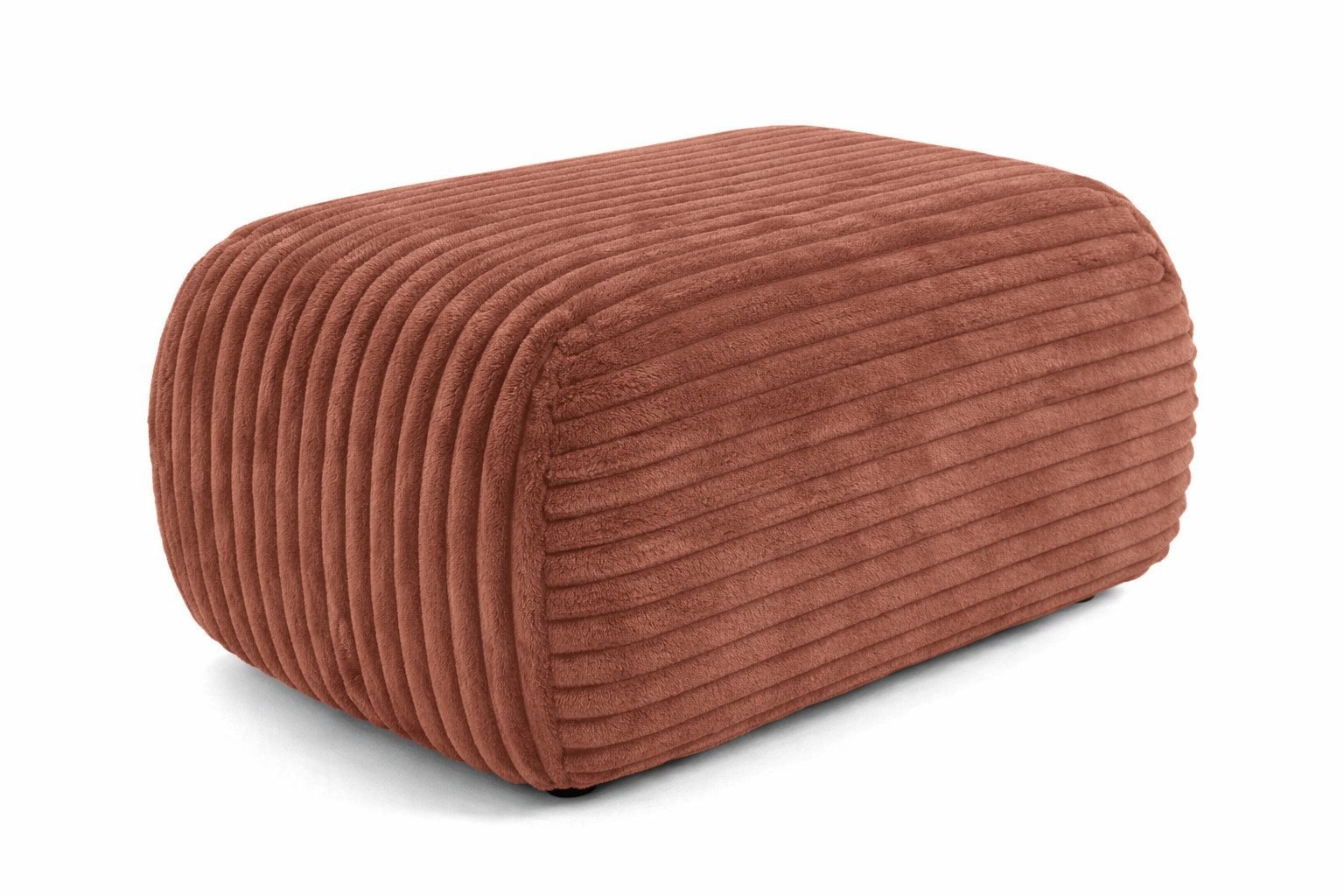Kaiser Möbel Pouf Sitzpouf für Wohnzimmer, Cordstoff Tilia, BIS, zusätzliche Sitzgelegenheit Fußhocker zum Sofa oder Ecksofa