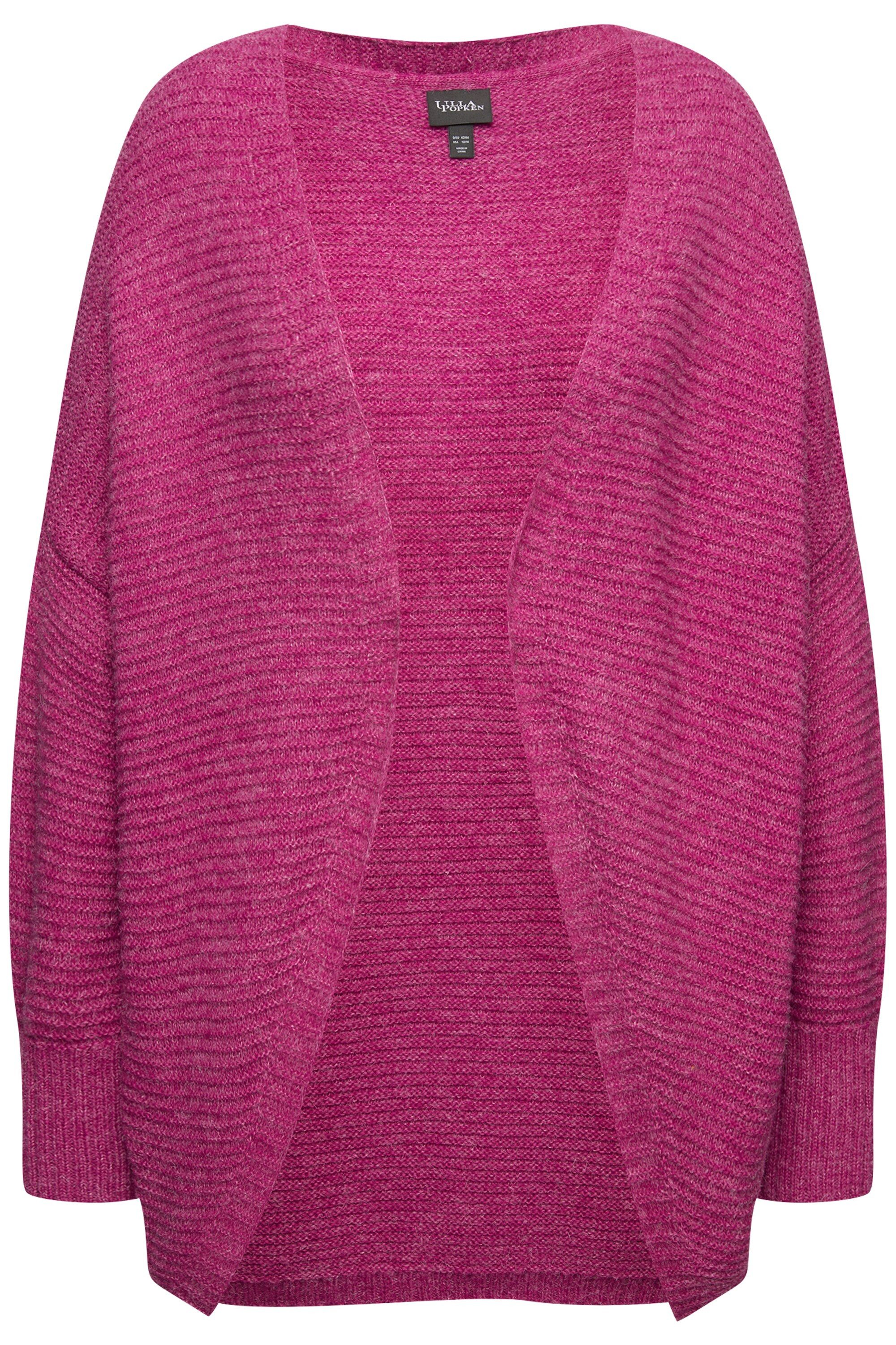 Ulla Popken Strickjacke Strickjacke Egg-Shape Wollanteil günstig online kaufen
