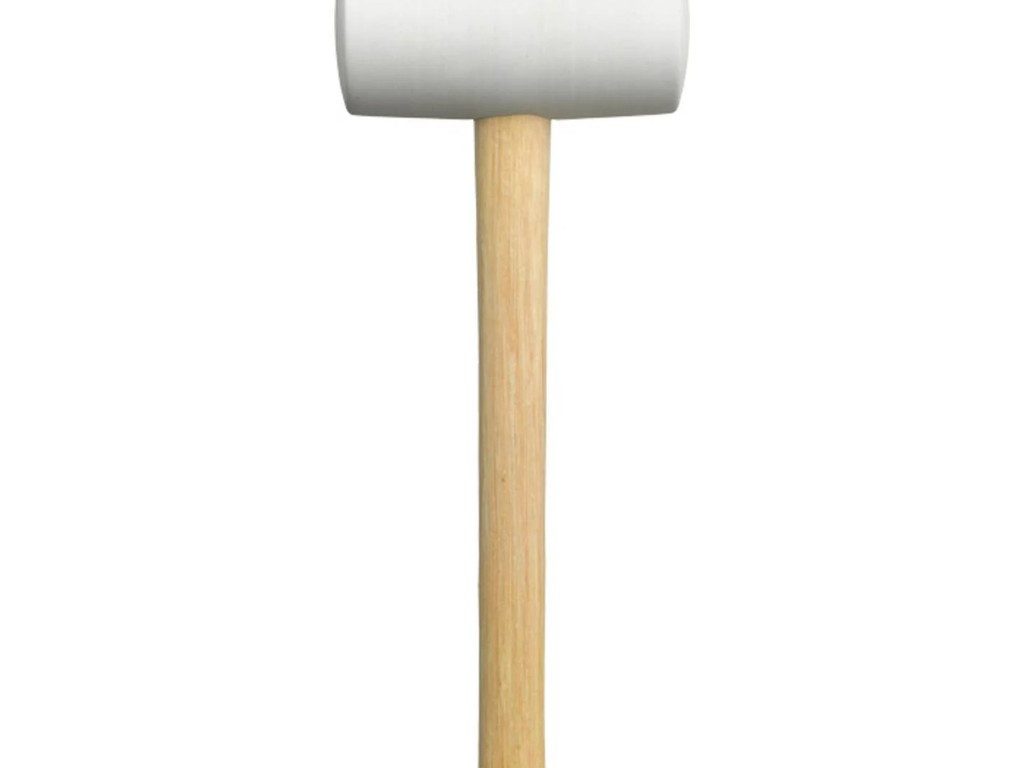 kwb Gummihammer Gummihammer mit Holzstiel hell
