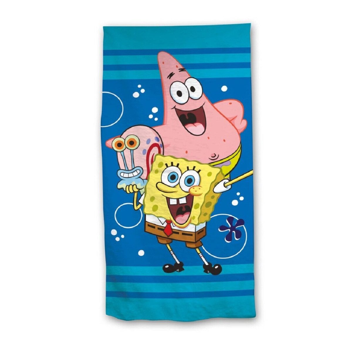 Spongebob Schwammkopf Strandtuch Badetuch 70 × 140 cm leicht und schnelltrocknend