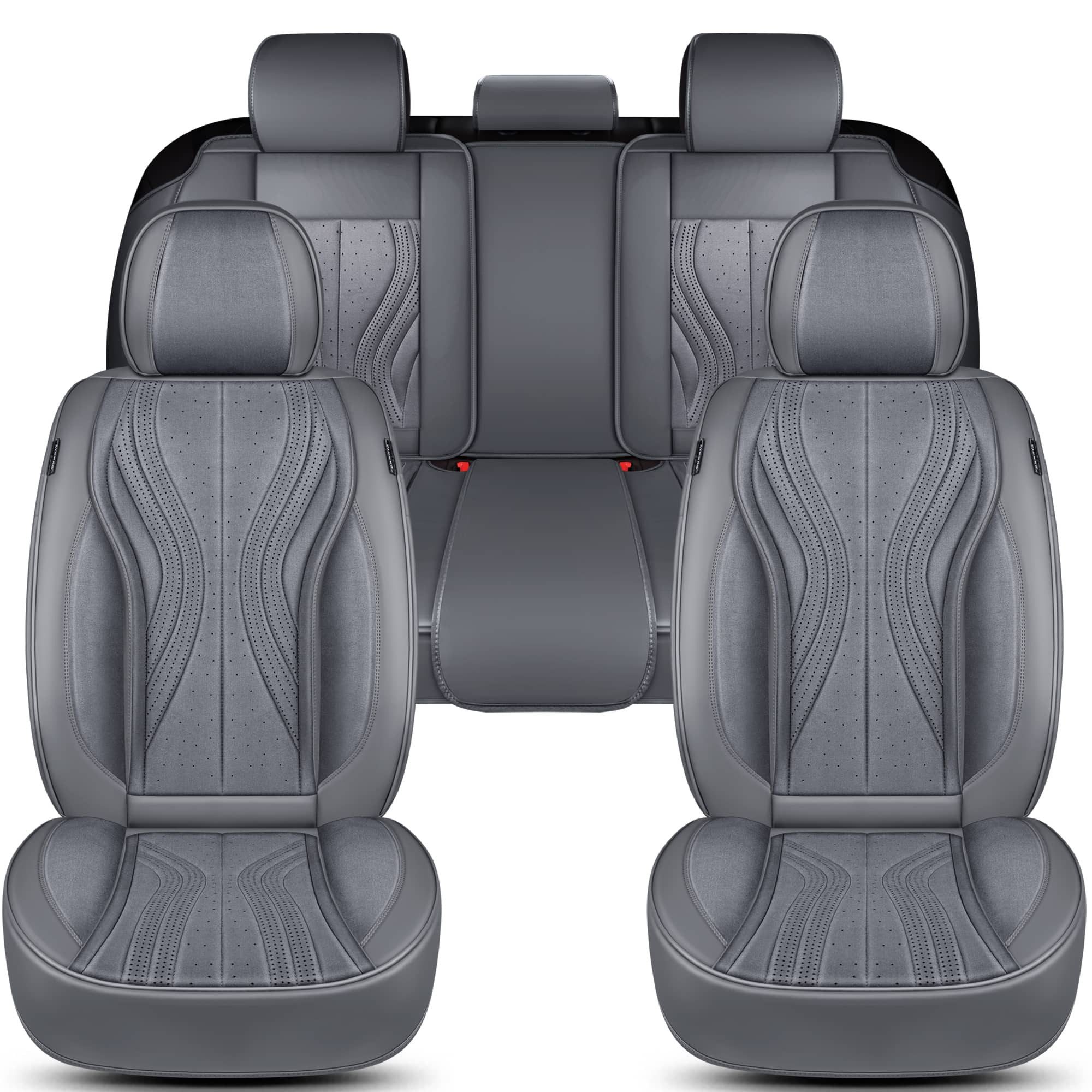 BREMER SITZBEZÜGE Autositzbezug für Seat Ibiza 3 6L Bj 2002-08 (FM5), Set, 2-tlg., Komplettset Vorne und Hinten, in Grau