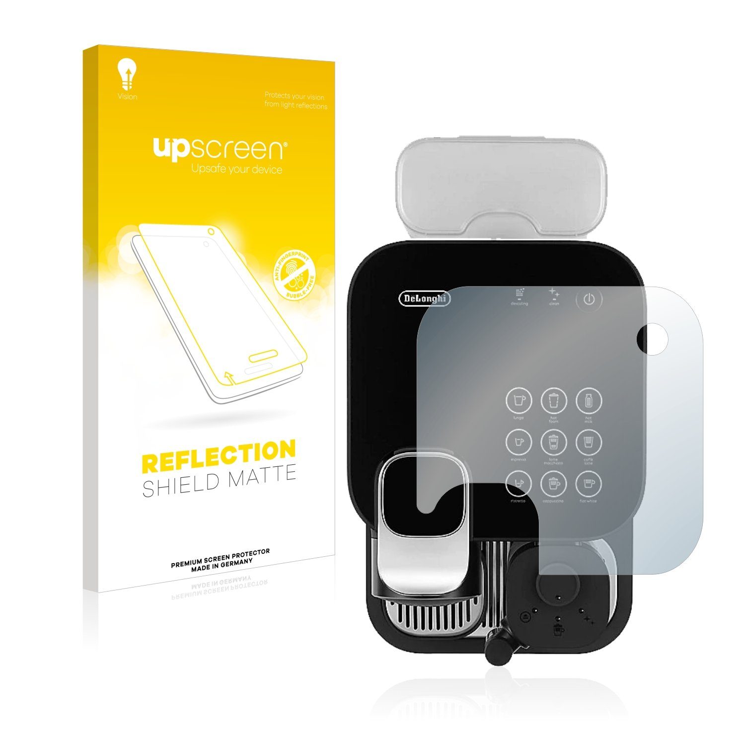 upscreen Schutzfolie für DeLonghi Gran Lattissima EN650.B, Displayschutzfolie, Folie matt entspiegelt Anti-Reflex