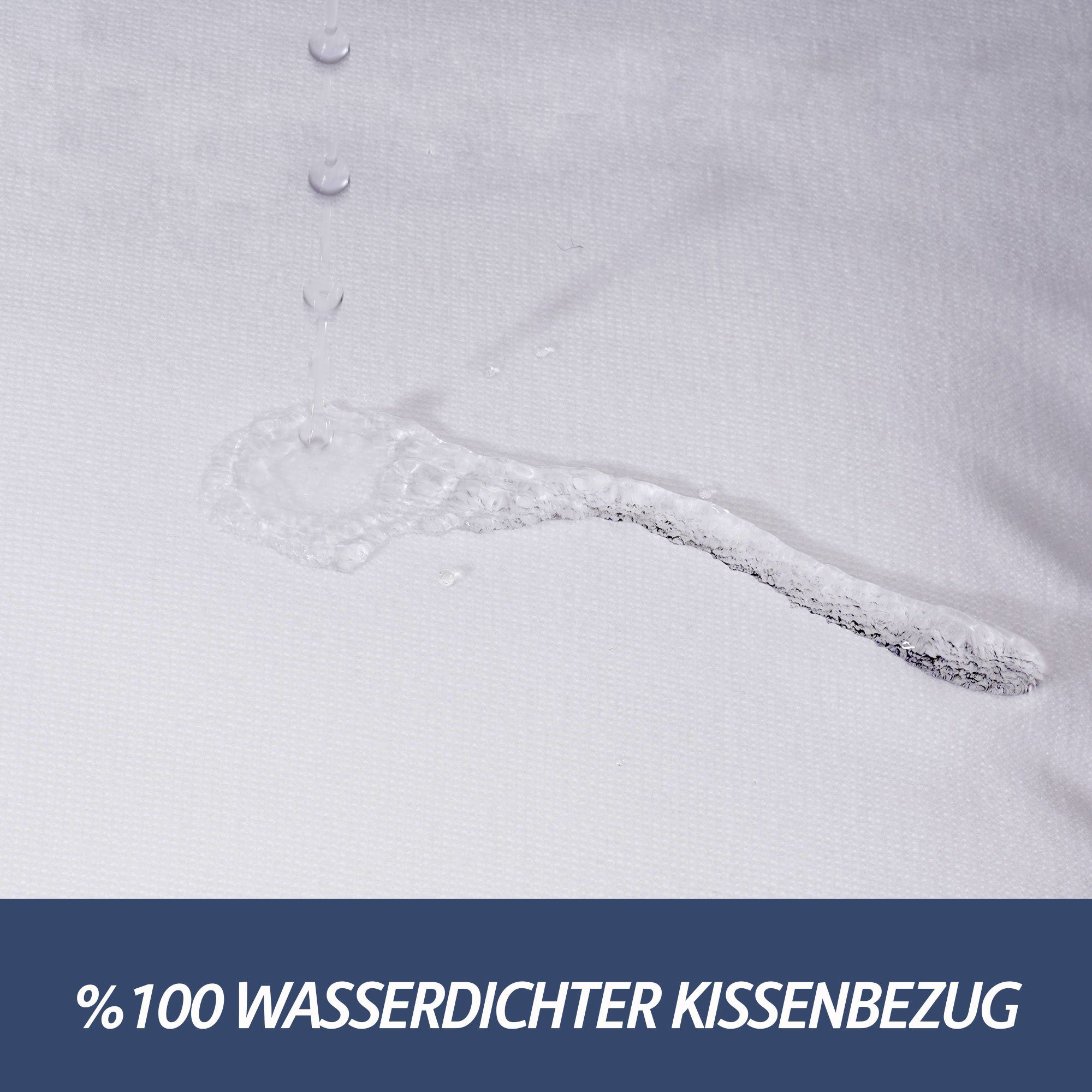 Komfortec Kissenbezüge Wasserdichter Kissenbezug Set, Hypoallergen Kopfkiss günstig online kaufen