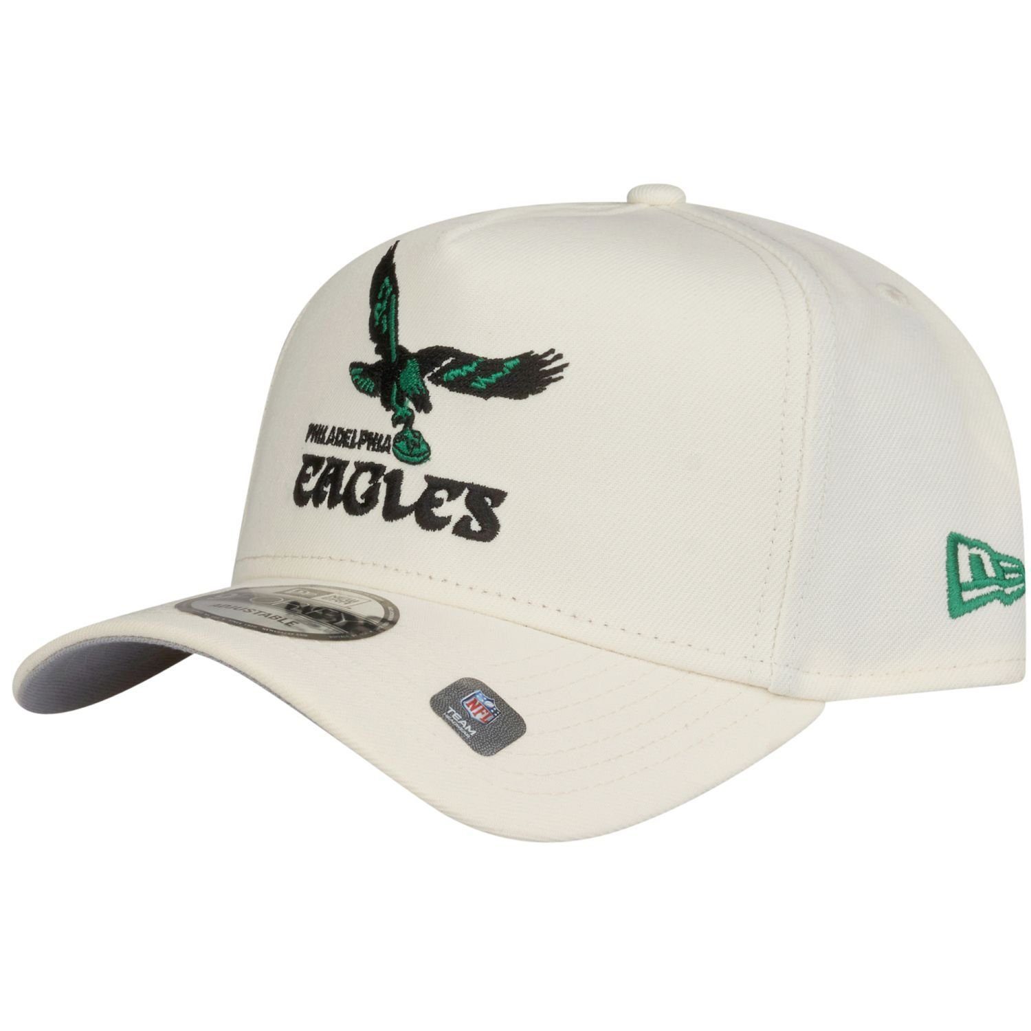 New Era Eagles AFrame Trucker 9Forty white Philadelphia TEAMS Retro chrome Cap NFL Trucker