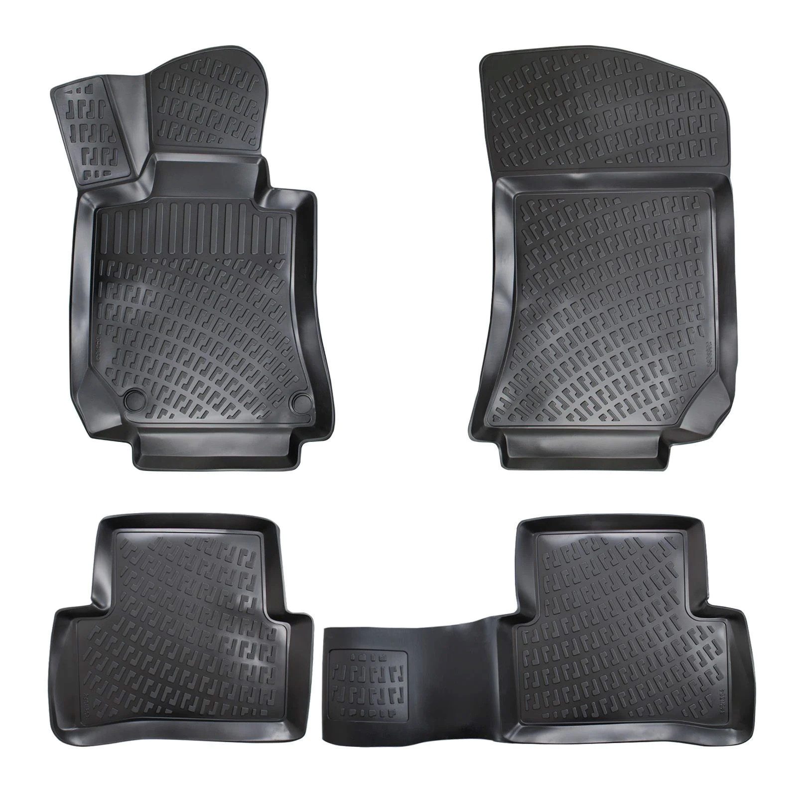 fussmattenprofi.com Auto-Fußmatte 3D Auto Fussmatten für Mercedes E Klasse (W212) 2009-2016 (1 St), für Mercedes Mercedes E Klasse