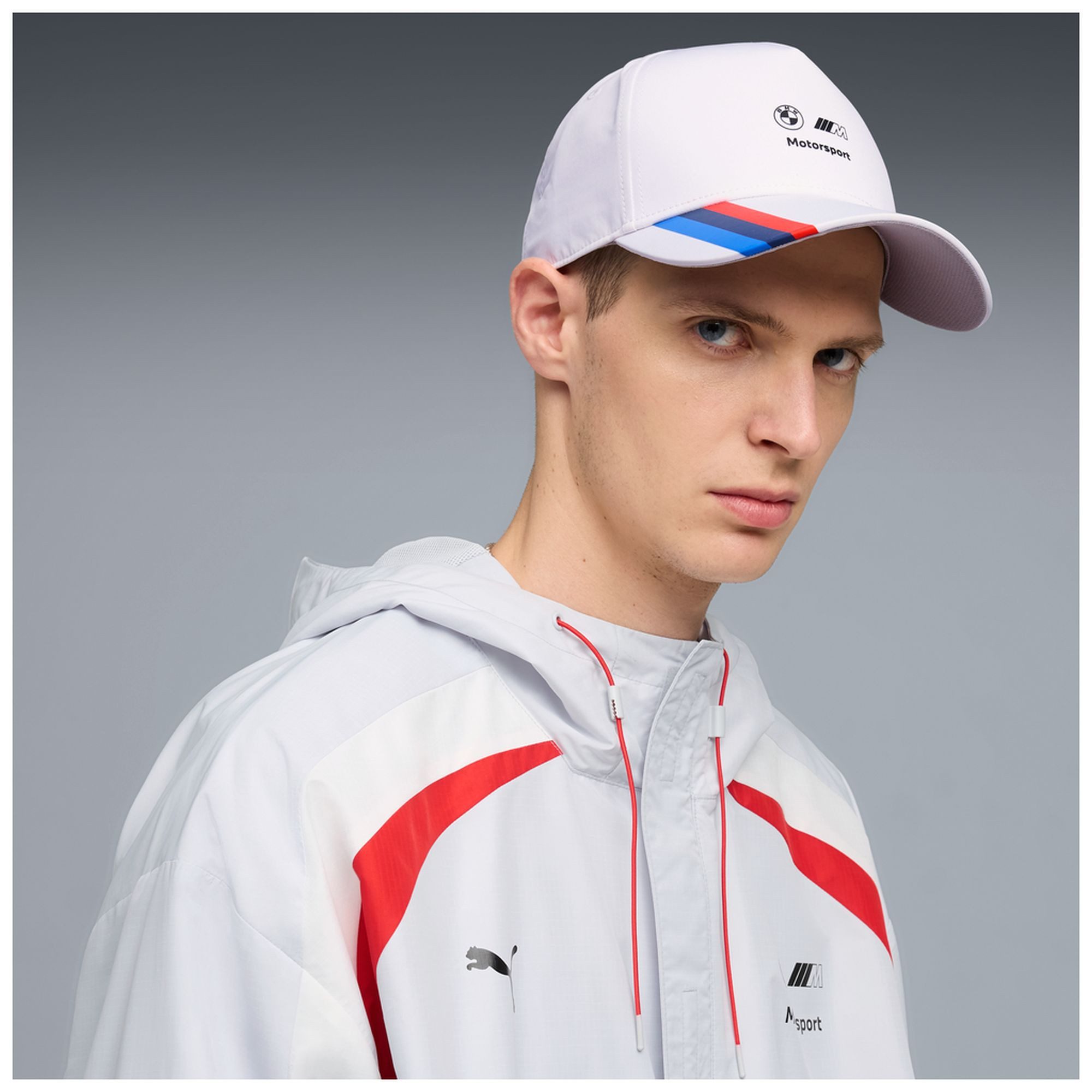 BMW Snapback Cap BMW M Motorsport Cap Puma "Stripes" - weiß